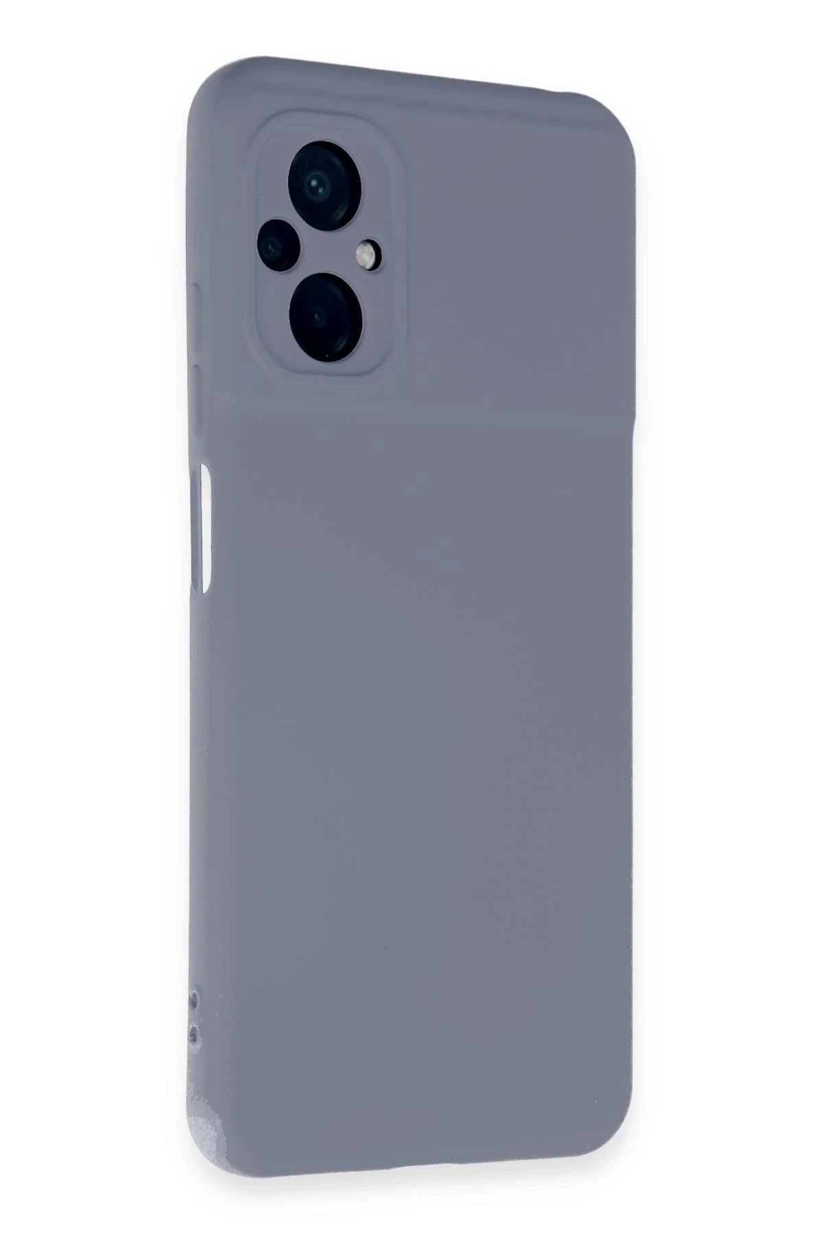 Newface Xiaomi Poco M5 Kılıf Nano içi Kadife Silikon - Gri