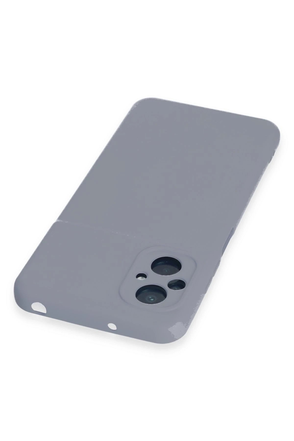 Newface Xiaomi Poco M5 Kılıf Nano içi Kadife Silikon - Gri