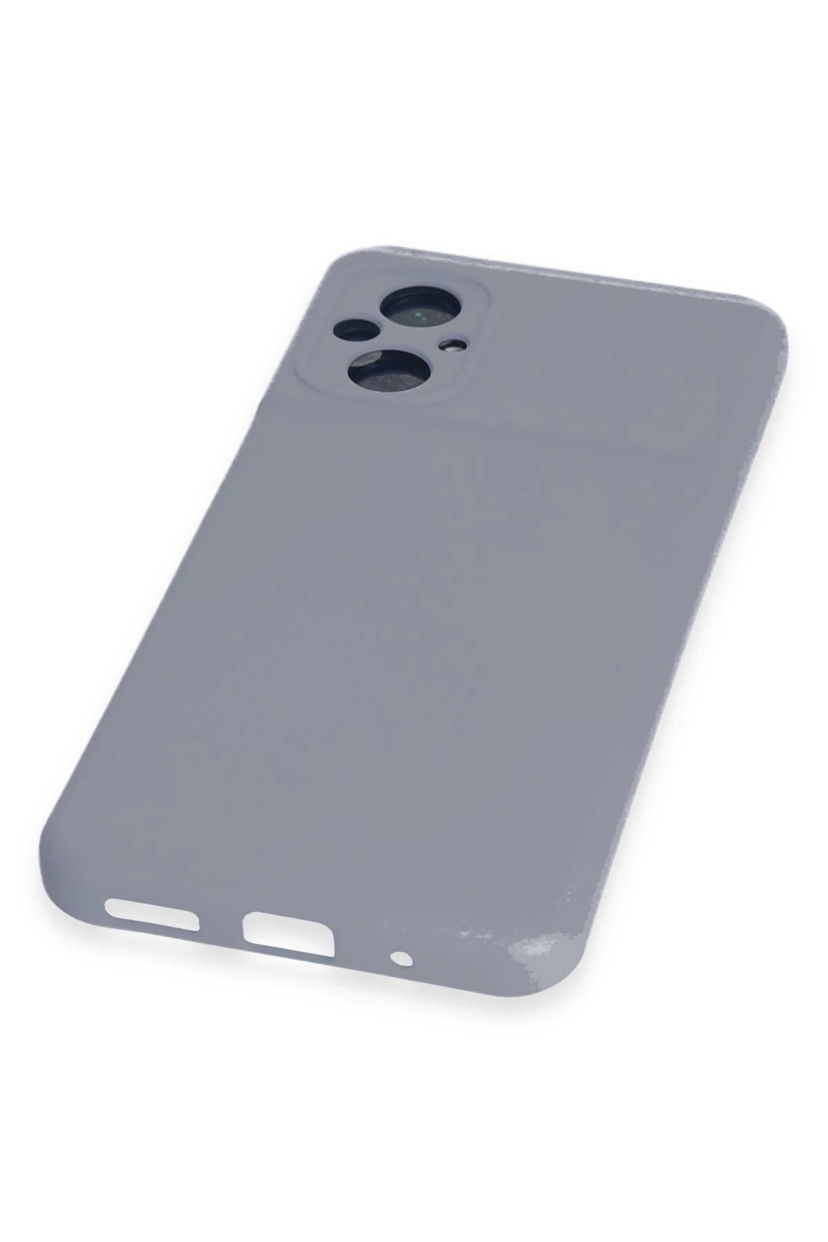 Newface Xiaomi Poco M5 Kılıf Nano içi Kadife Silikon - Gri