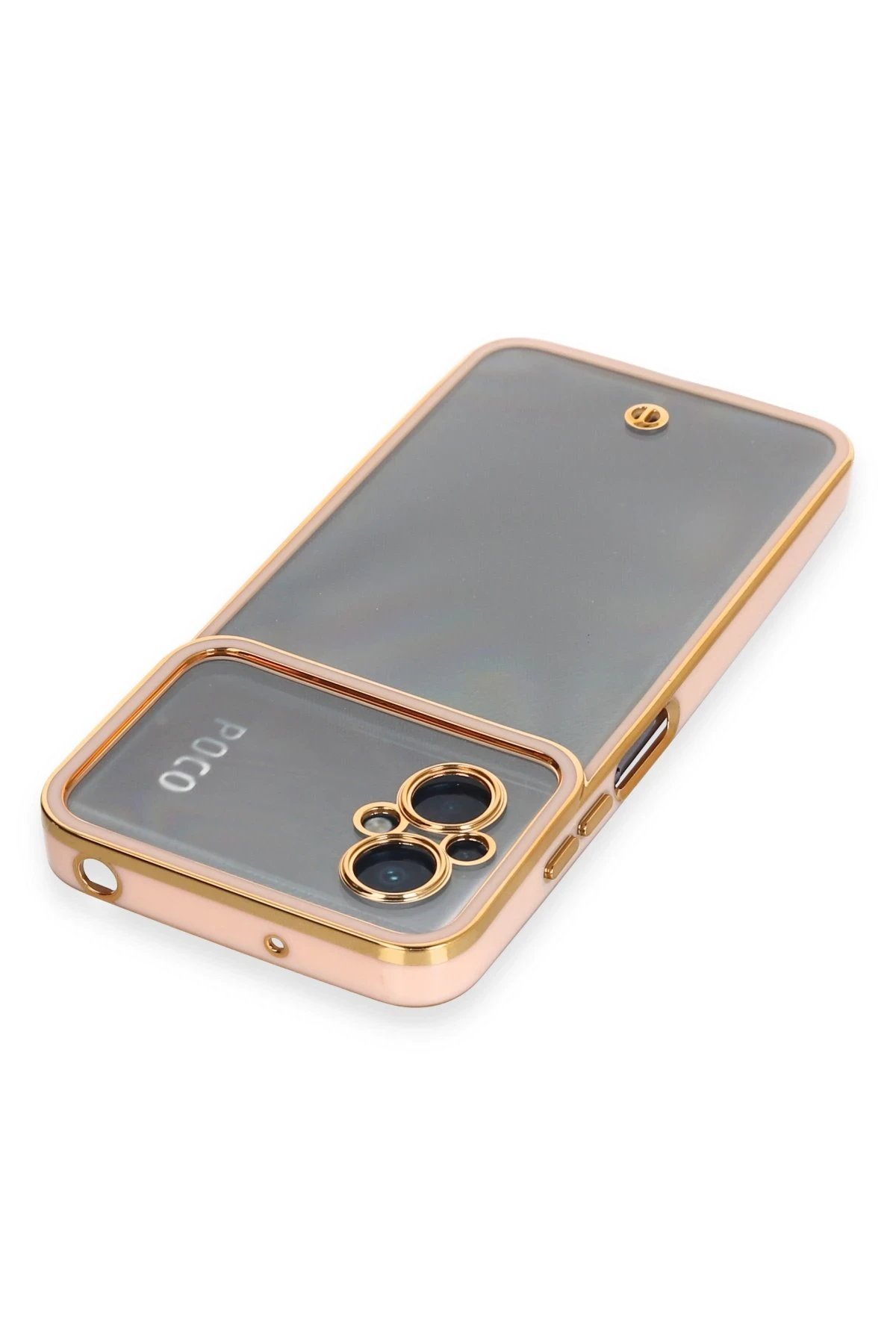 Newface Xiaomi Poco M5 Kılıf Liva Lens Silikon - Rose