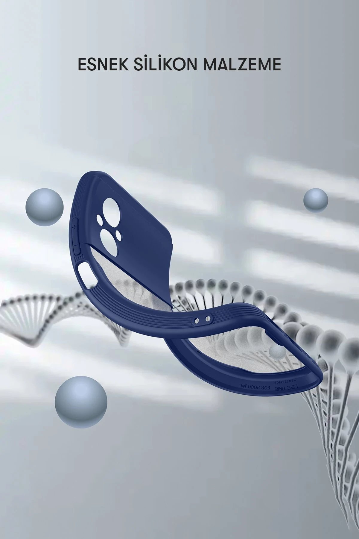 Newface Xiaomi Poco M5 Kılıf Platin Silikon - Lila