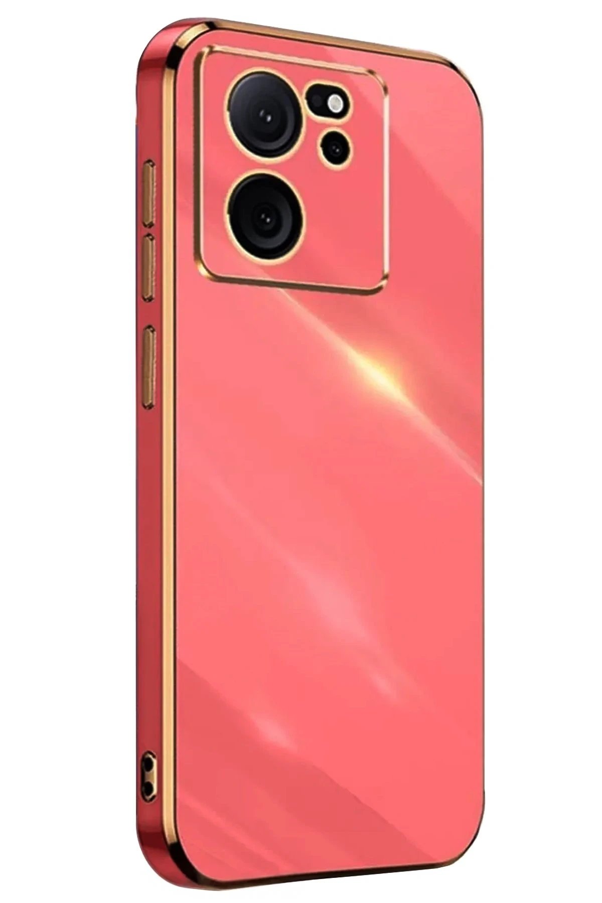 Newface Xiaomi Mi 13T Pro Kılıf Volet Silikon - Kırmızı