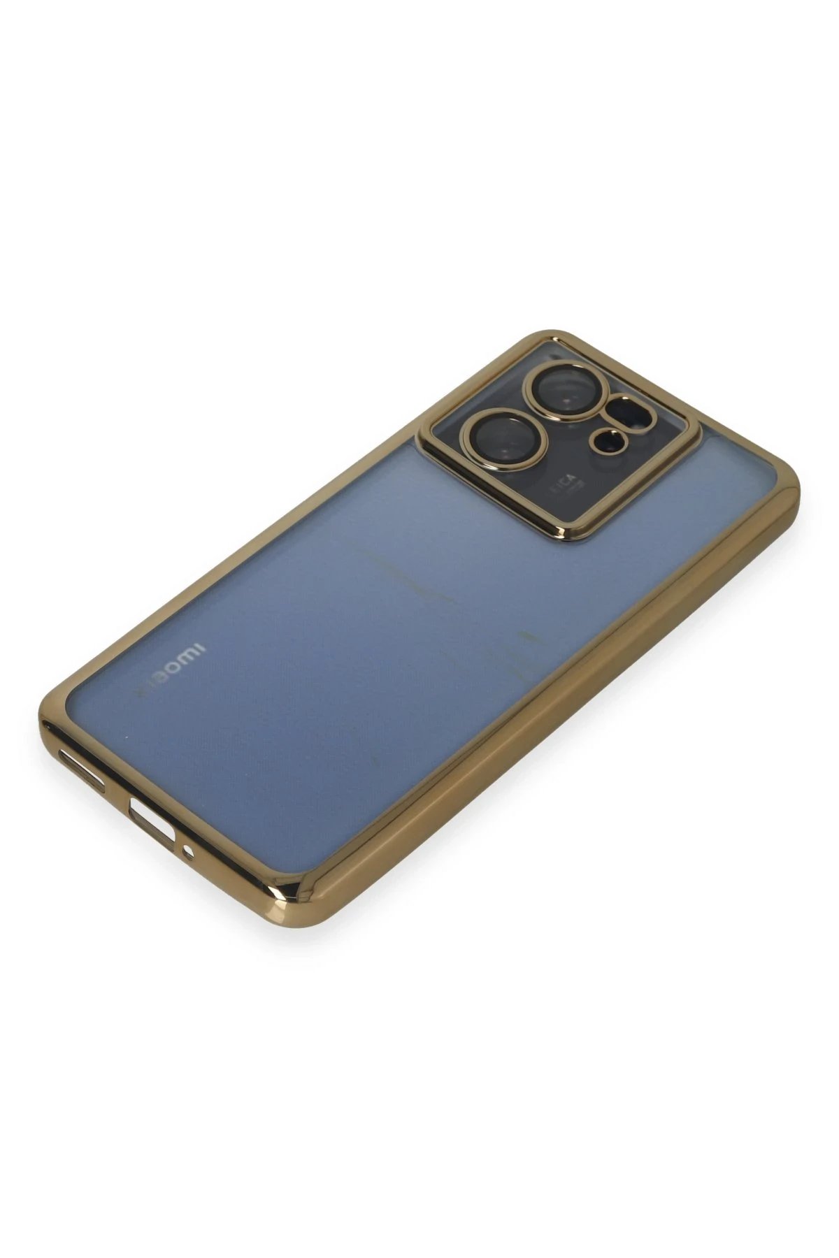 Newface Xiaomi Mi 13T Kılıf Razer Lensli Silikon - Gold