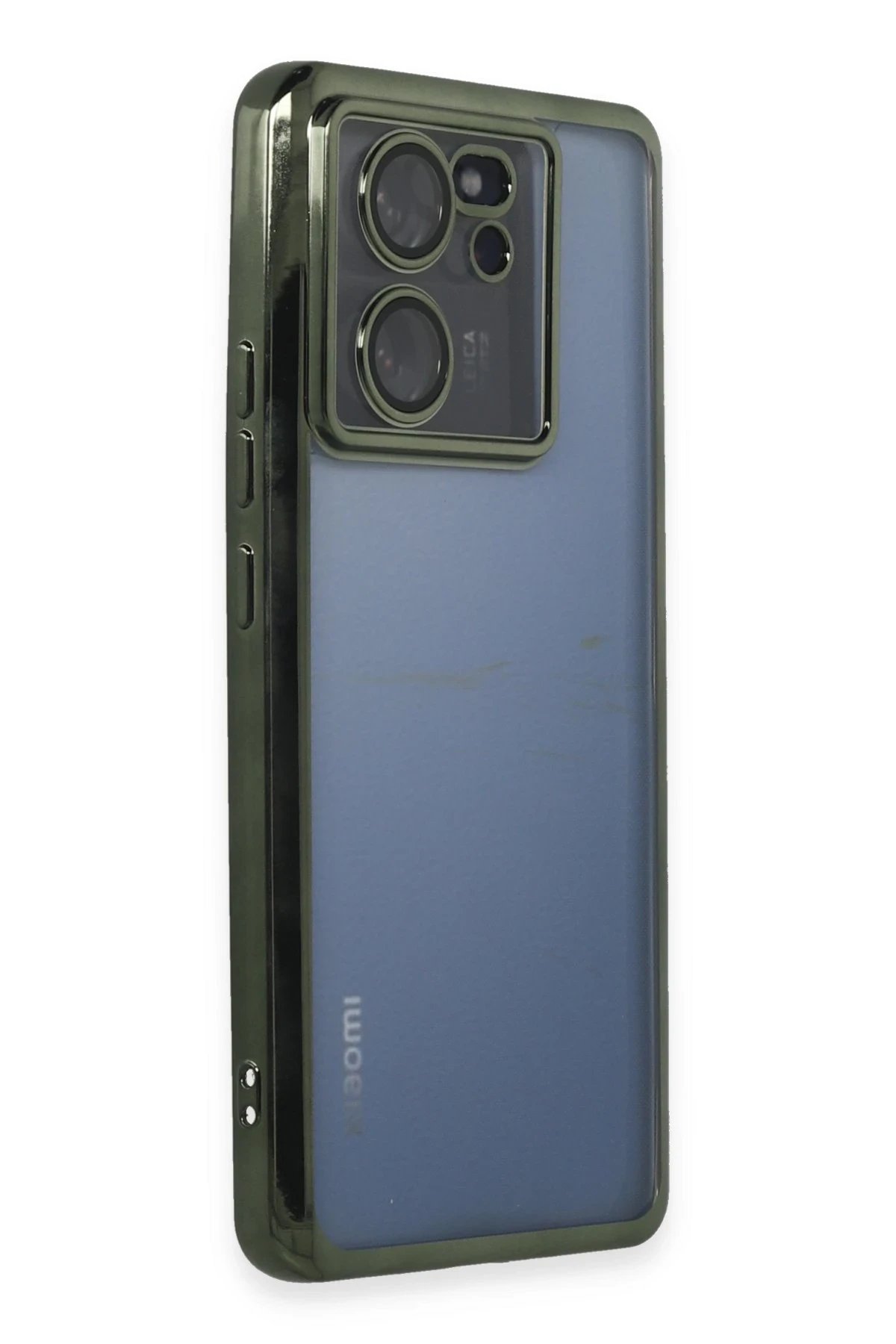 Newface Xiaomi Mi 13T Kılıf Razer Lensli Silikon - Yeşil