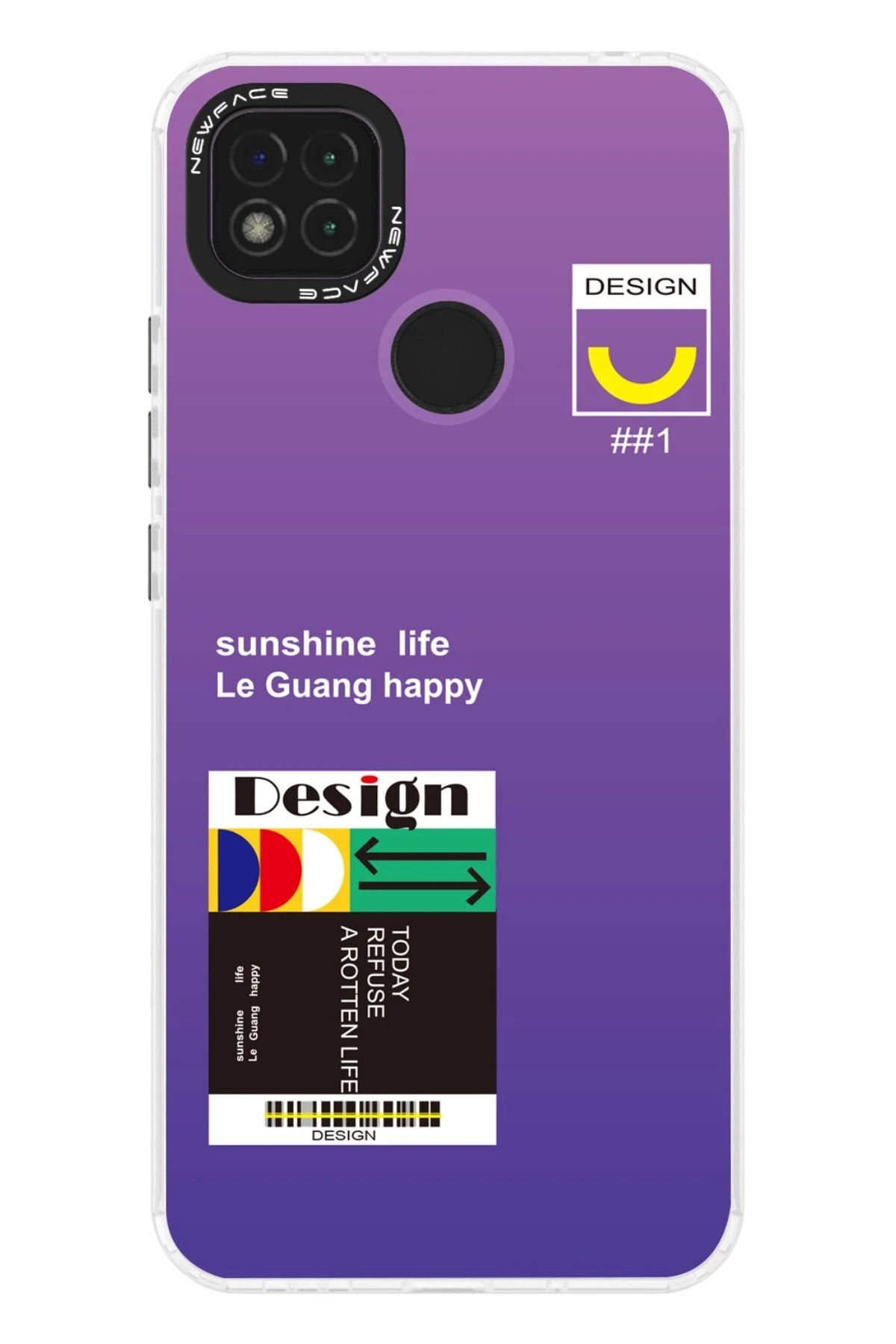 Newface Xiaomi Redmi 9C Kılıf Estoril Desenli Kapak - Estoril - 4