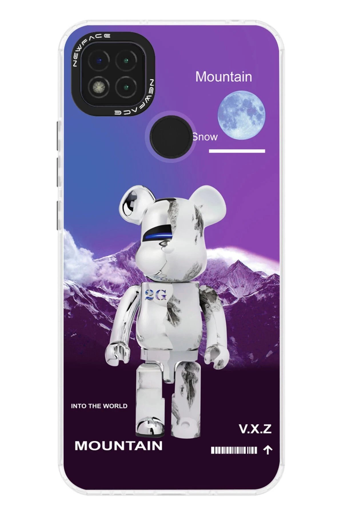 Newface Xiaomi Redmi 9C Kılıf Estoril Desenli Kapak - Estoril - 8