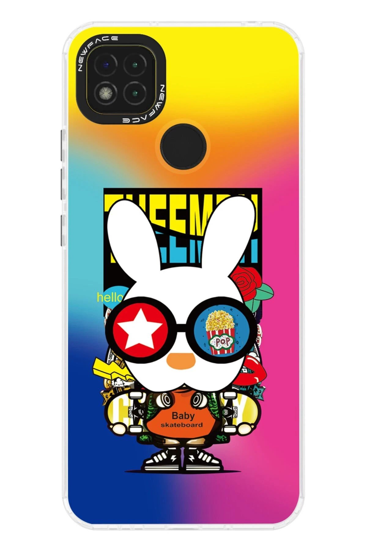 Newface Xiaomi Redmi 9C Kılıf Estoril Desenli Kapak - Estoril - 10