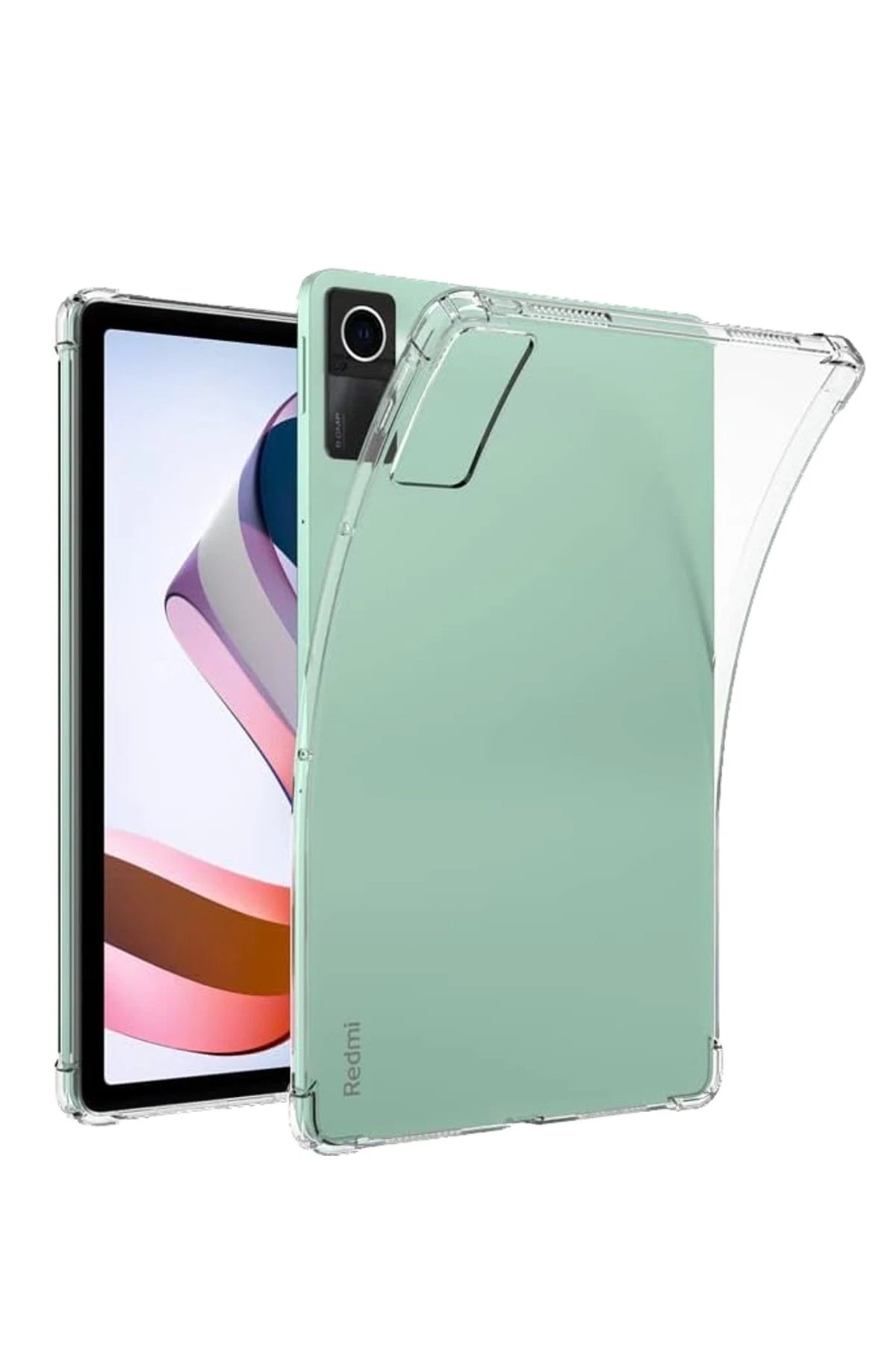 Newface Xiaomi Redmi Pad SE Kılıf Anti Şeffaf Tablet Silikon - Şeffaf