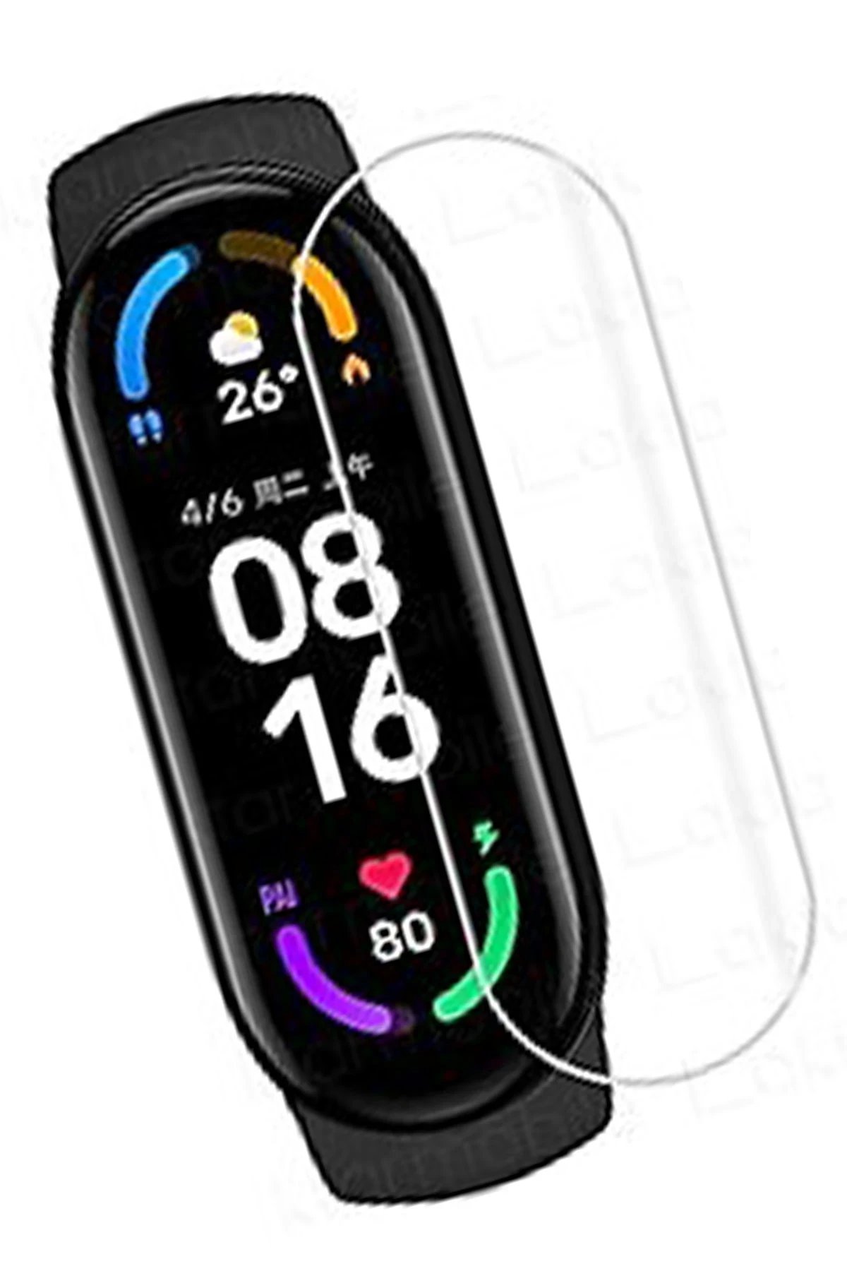 Newface Xiaomi Mi Band 5 Polymer Nano Ekran Koruyucu - Şeffaf