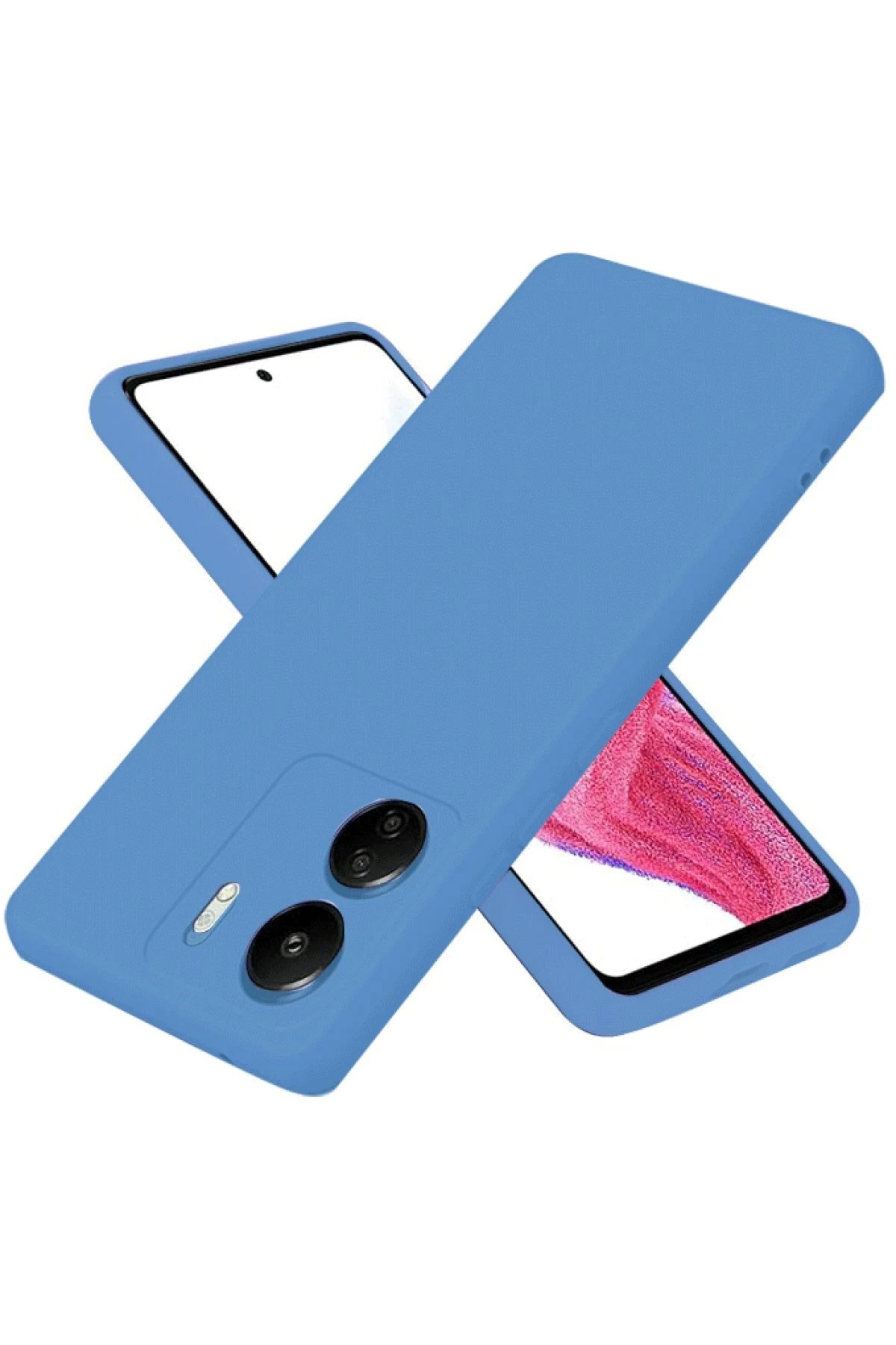 Newface Xiaomi Redmi 13C Kılıf First Silikon - Mavi