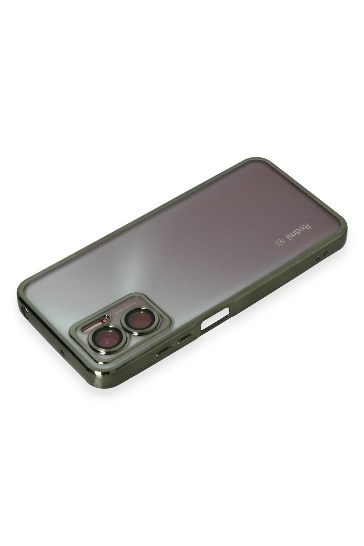 Newface Xiaomi Redmi 10 5G Kılıf Razer Lensli Silikon - Yeşil