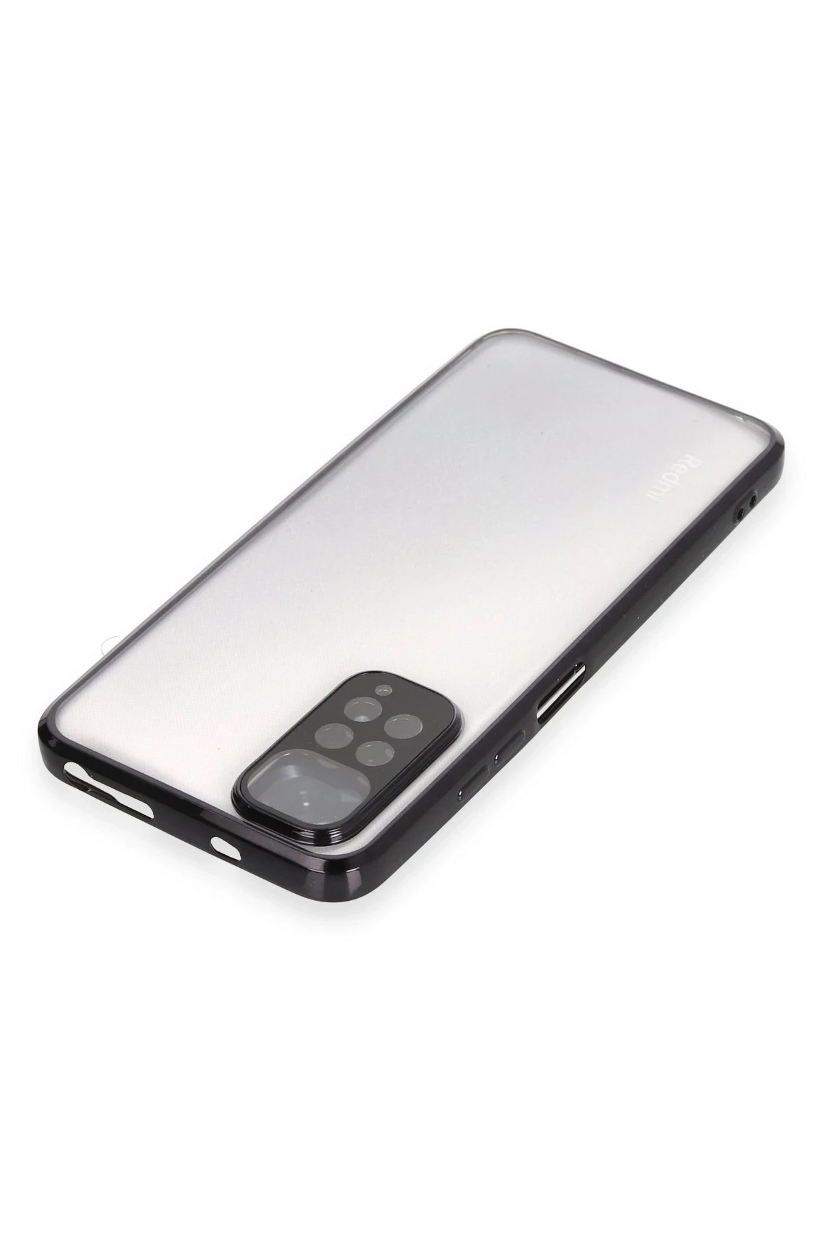 Newface Xiaomi Redmi Note 11 Kılıf Razer Lensli Silikon - Siyah