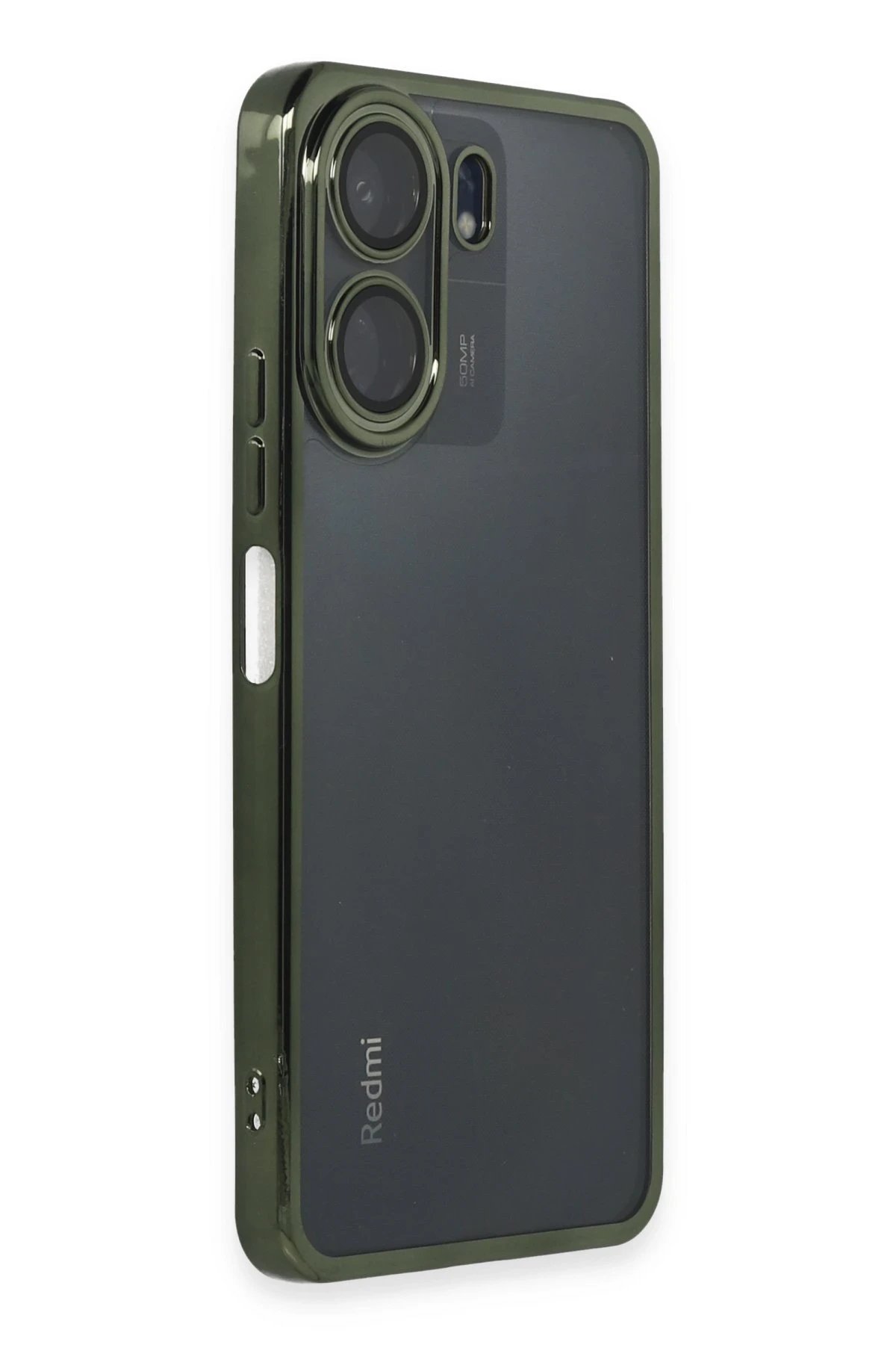 Newface Xiaomi Redmi 13C Kılıf Razer Lensli Silikon - Yeşil