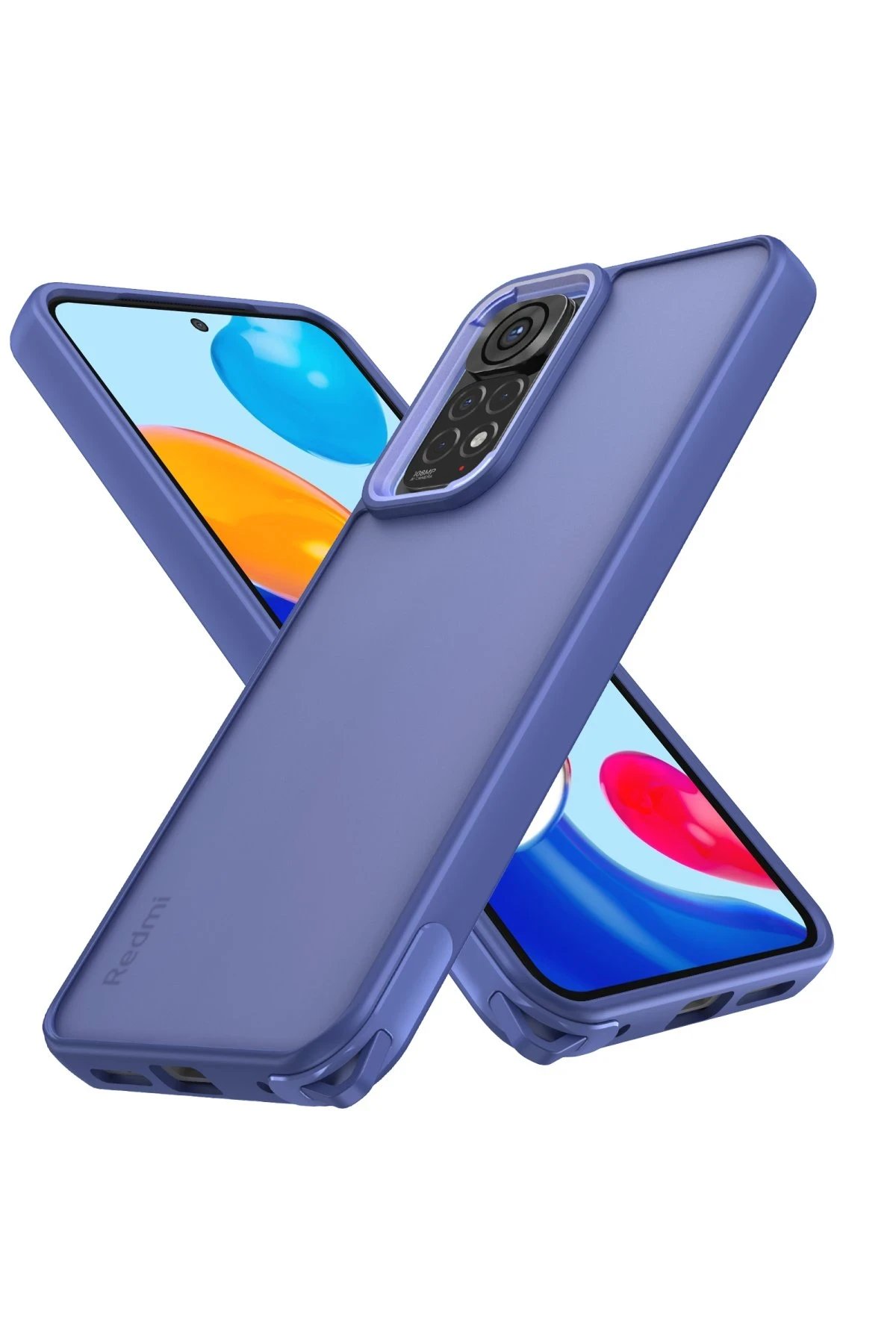 Newface Xiaomi Redmi Note 11 Kılıf Elegant Kapak - Açık Mavi