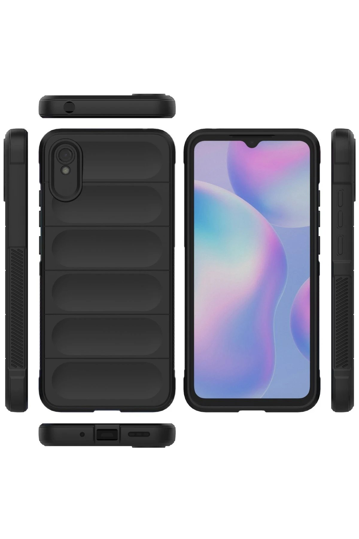 Newface Xiaomi Redmi 9A Kılıf Optimum Silikon - Siyah