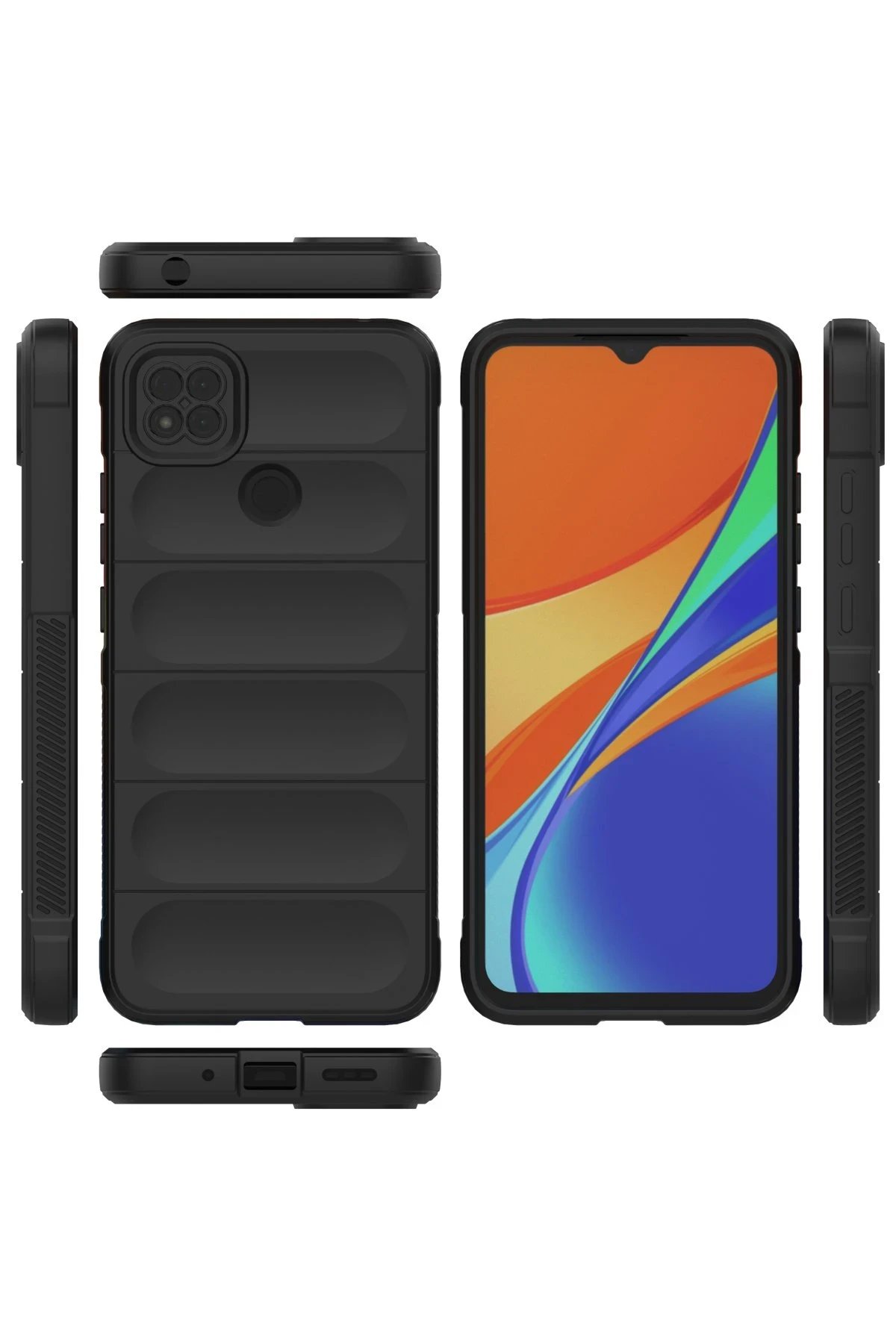 Newface Xiaomi Redmi 9C Kılıf Optimum Silikon - Siyah