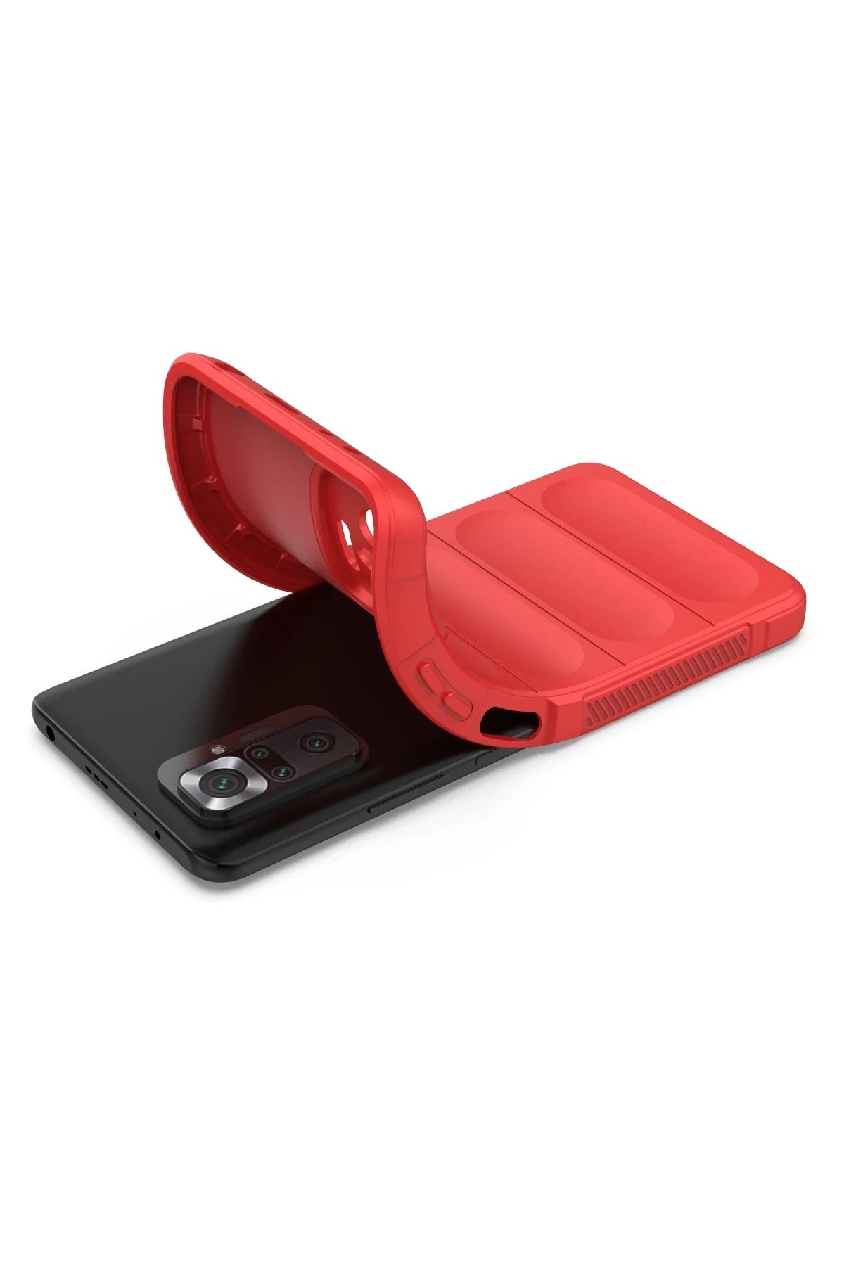 Newface Xiaomi Redmi Note 10 Pro Kılıf Optimum Silikon - Kırmızı