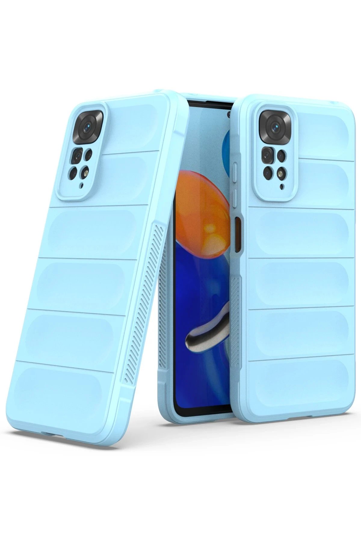 Newface Xiaomi Redmi Note 11 Kılıf Optimum Silikon - Sky Blue