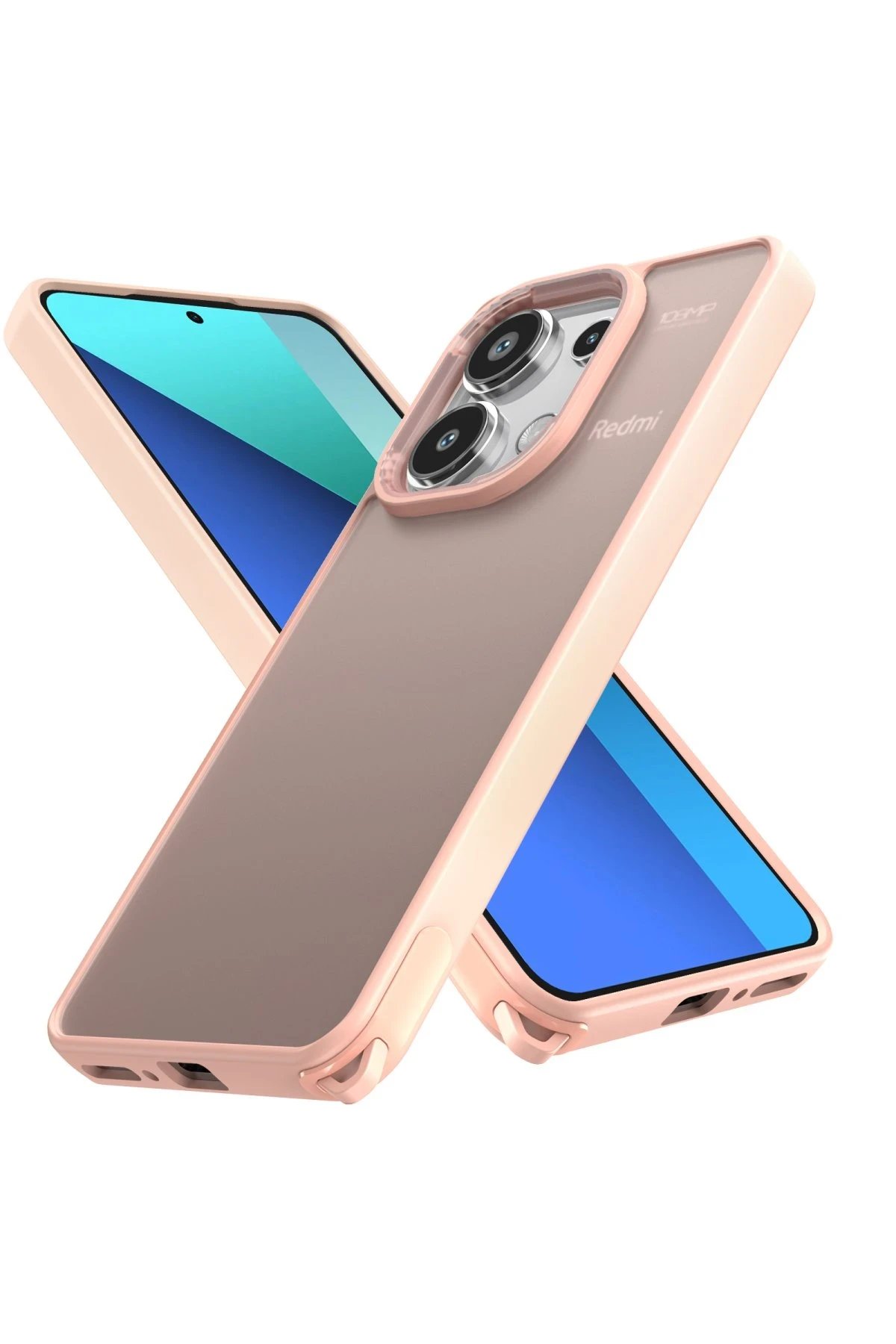 Newface Xiaomi Redmi Note 13 4G Kılıf Elegant Kapak - Pudra