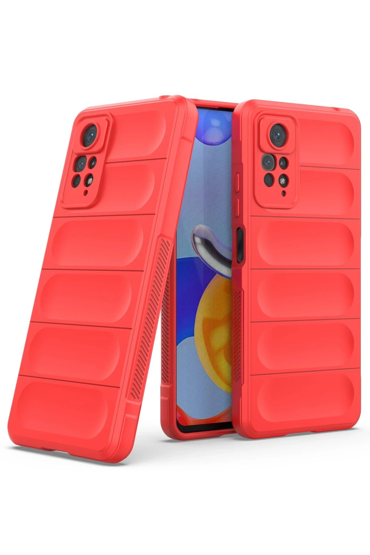 Newface Xiaomi Redmi Note 11 Pro Kılıf Optimum Silikon - Kırmızı