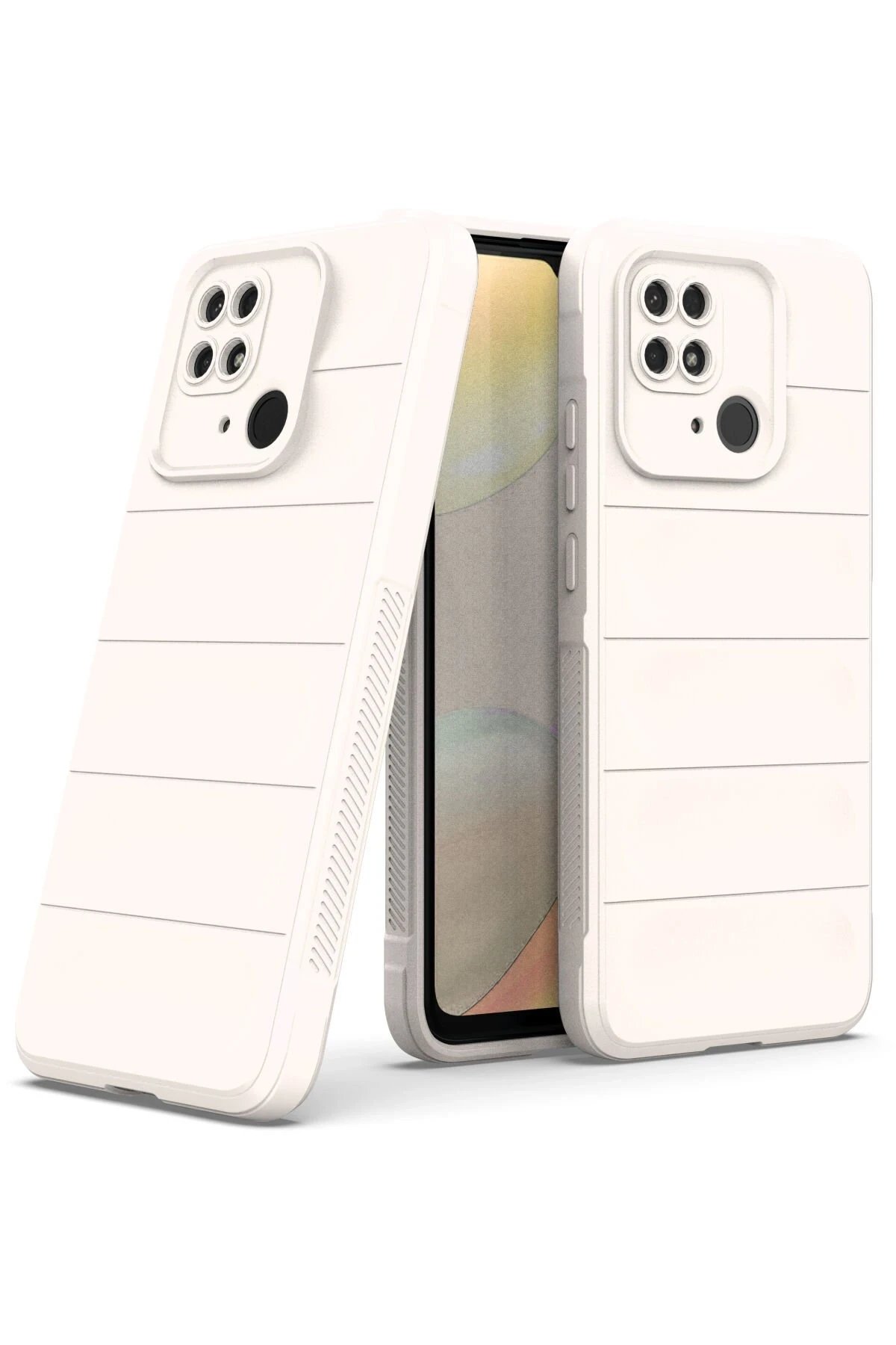 Newface Xiaomi Redmi 10C Kılıf Optimum Silikon - Krem