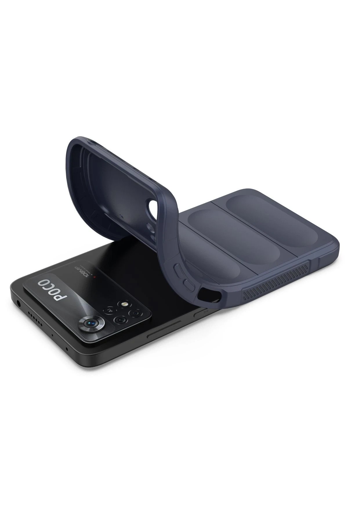 Newface Xiaomi Poco X4 Pro 5G Kılıf Optimum Silikon - Lacivert