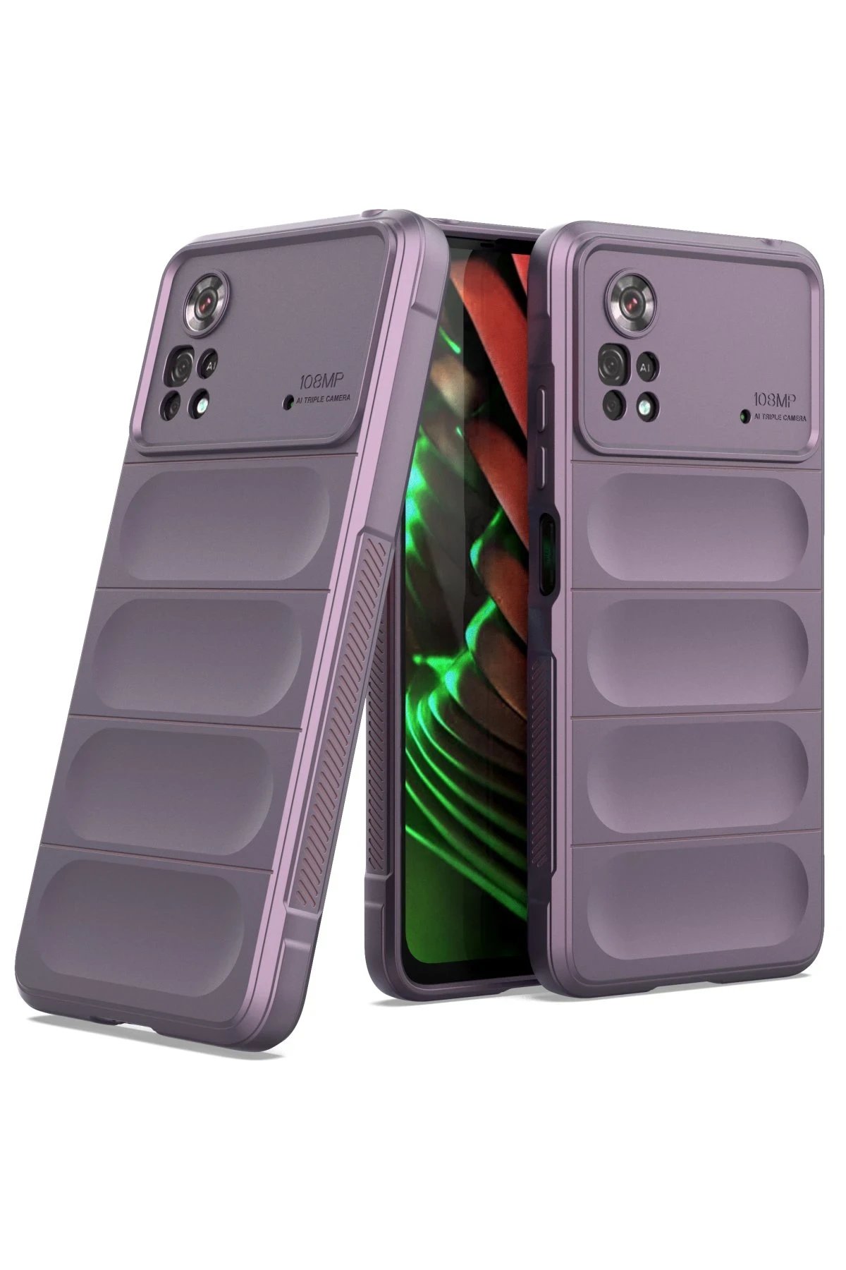 Newface Xiaomi Poco X4 Pro 5G Kılıf Optimum Silikon - Mor