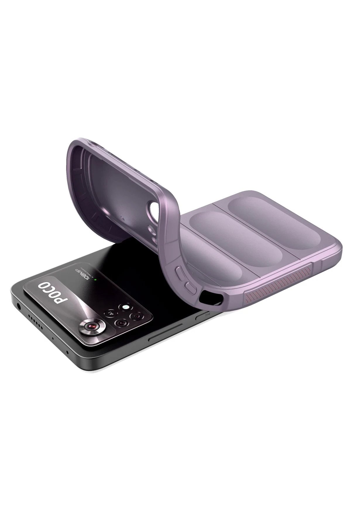 Newface Xiaomi Poco X4 Pro 5G Kılıf Optimum Silikon - Mor