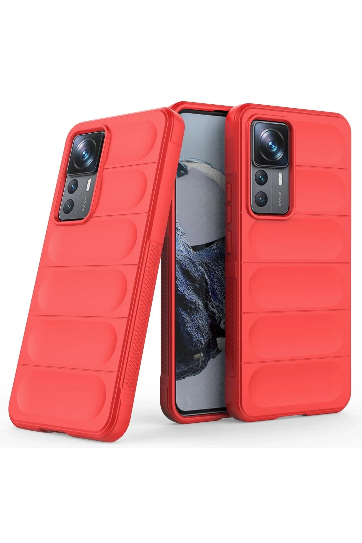 Newface Xiaomi Mi 12T Pro Kılıf Optimum Silikon - Kırmızı