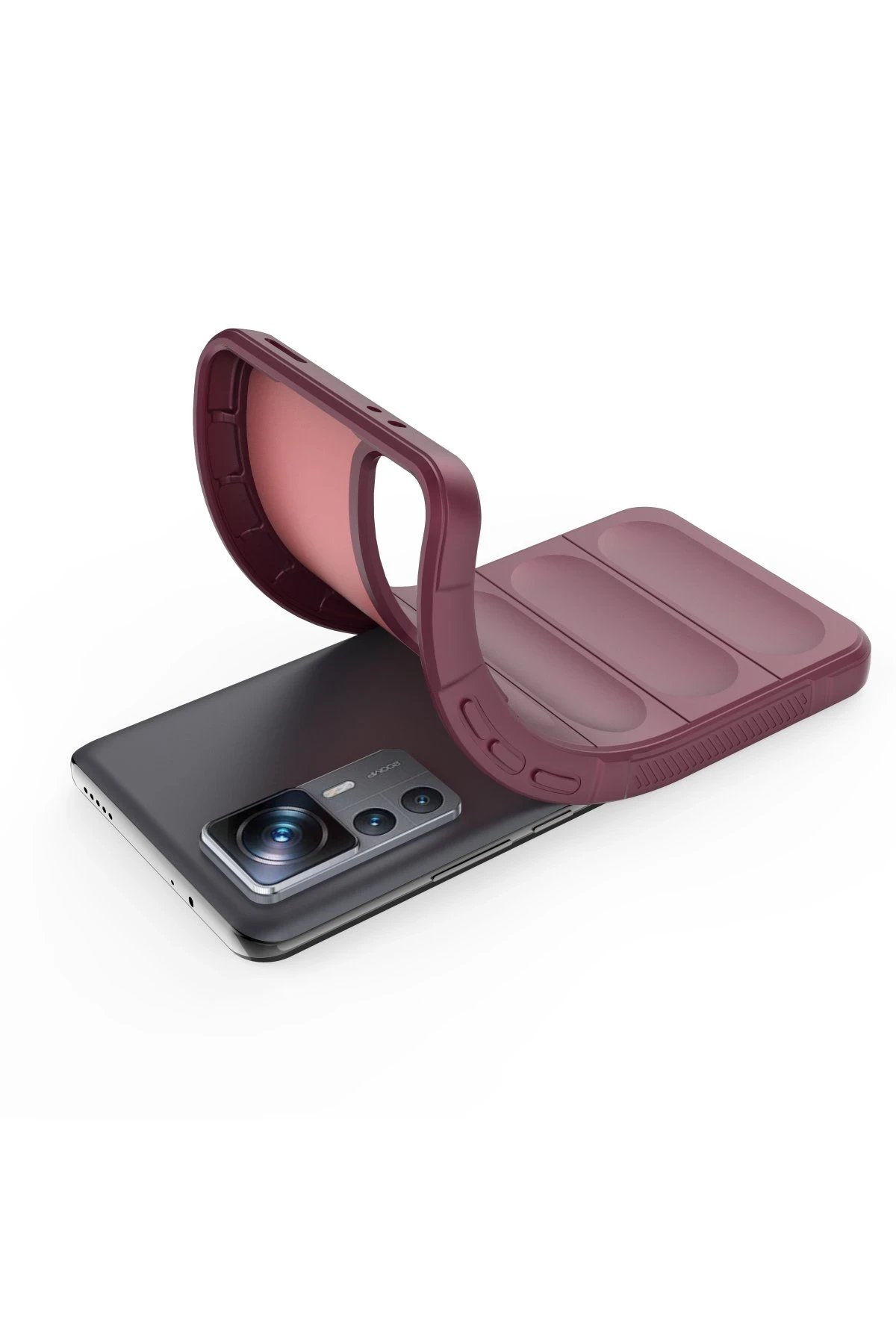 Newface Xiaomi Mi 12T Pro Kılıf Optimum Silikon - Bordo