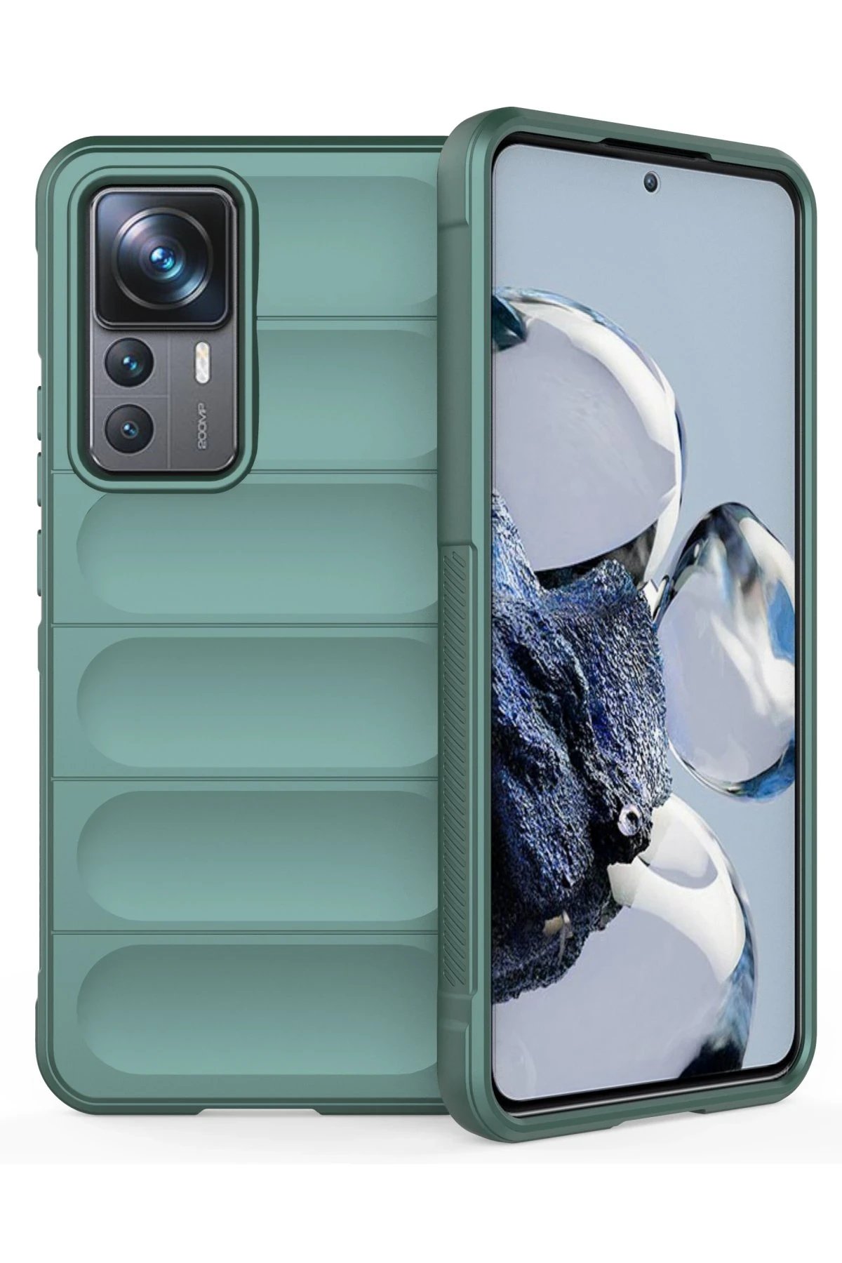 Newface Xiaomi Mi 12T Pro Kılıf Optimum Silikon - Koyu Yeşil