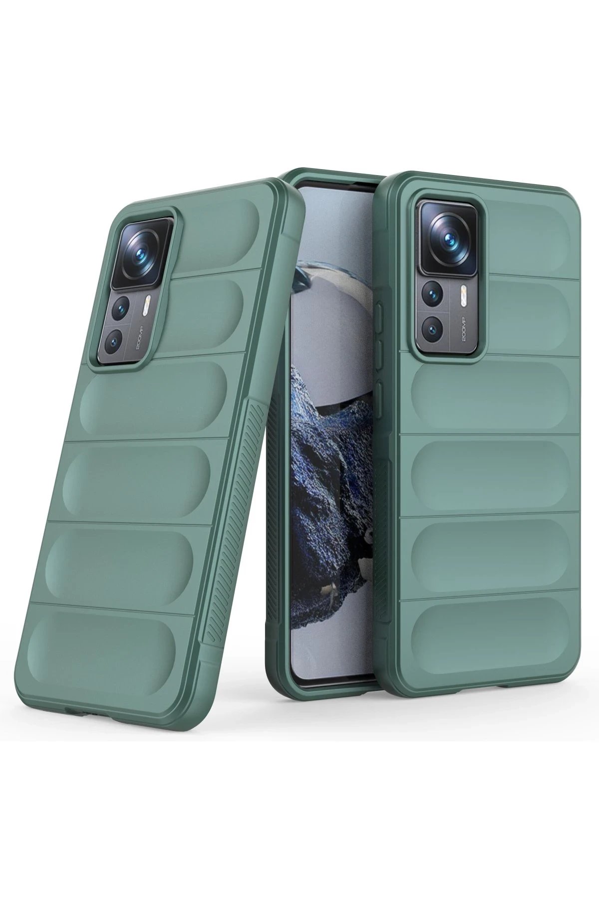 Newface Xiaomi Mi 12T Pro Kılıf Optimum Silikon - Koyu Yeşil