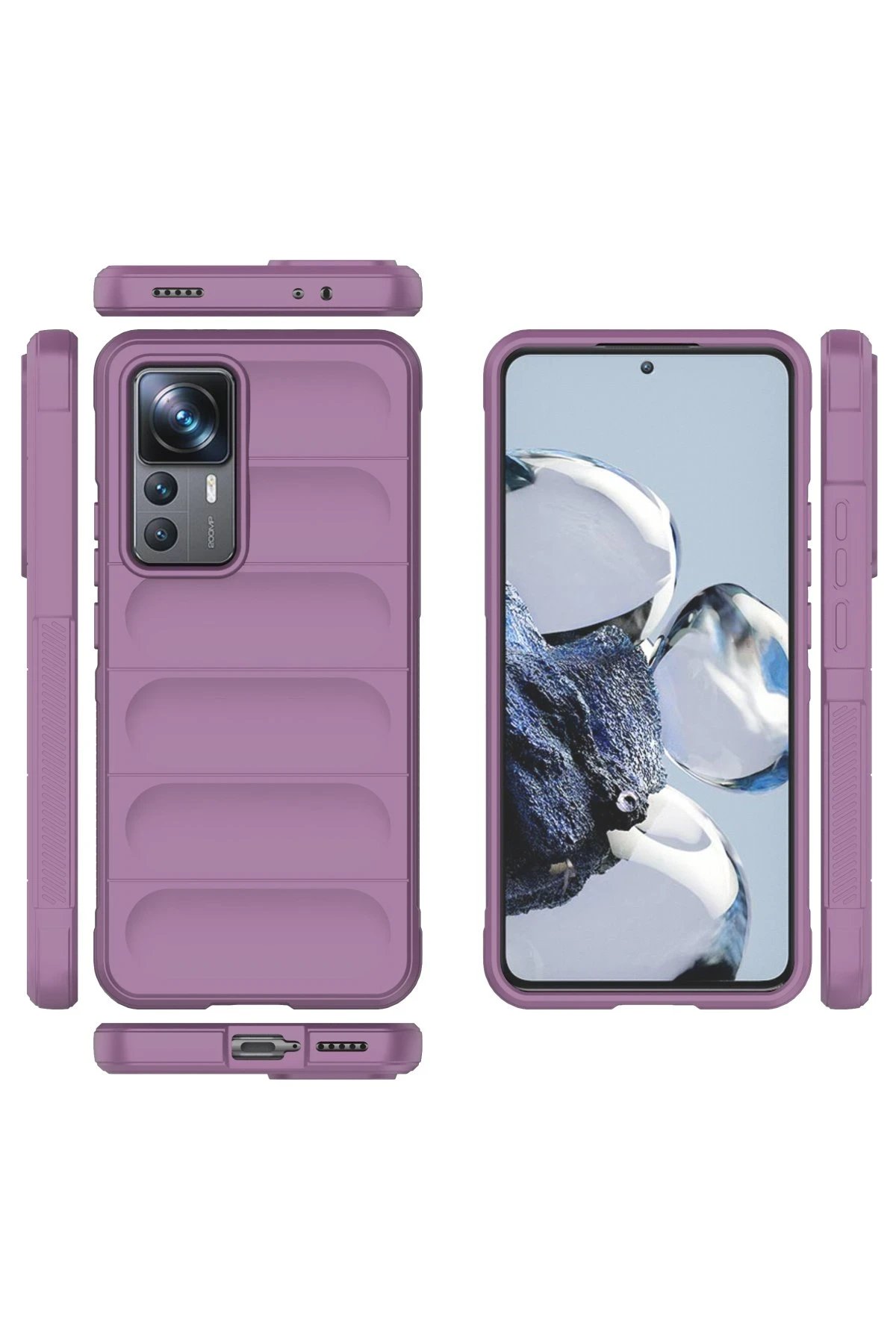 Newface Xiaomi Mi 12T Pro Kılıf Optimum Silikon - Mor