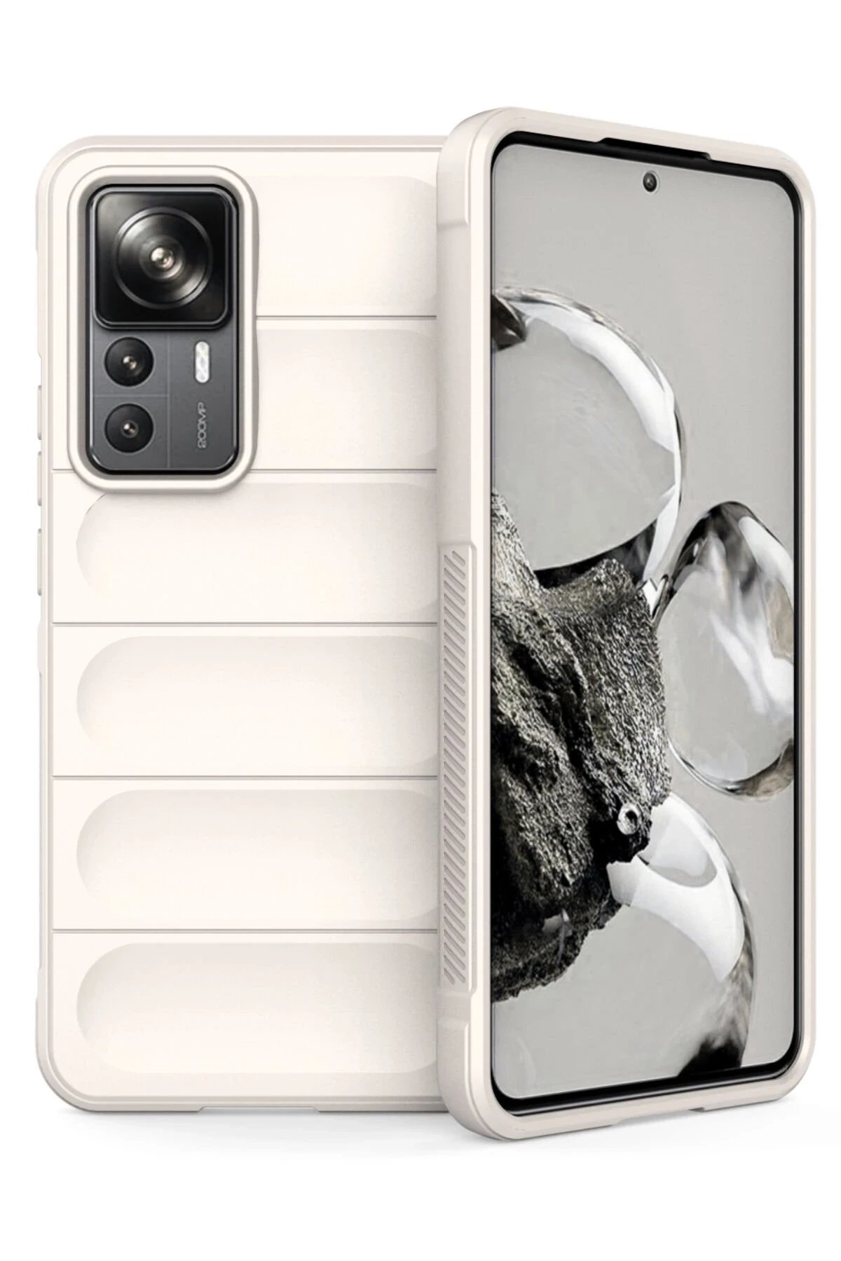 Newface Xiaomi Mi 12T Pro Kılıf Optimum Silikon - Krem