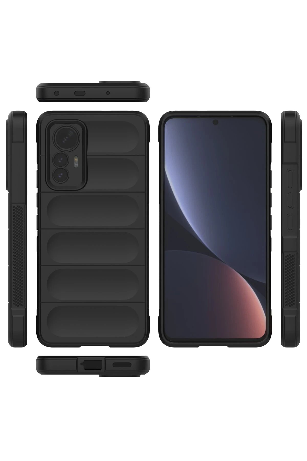 Newface Xiaomi Mi 12 Lite Kılıf Optimum Silikon - Siyah