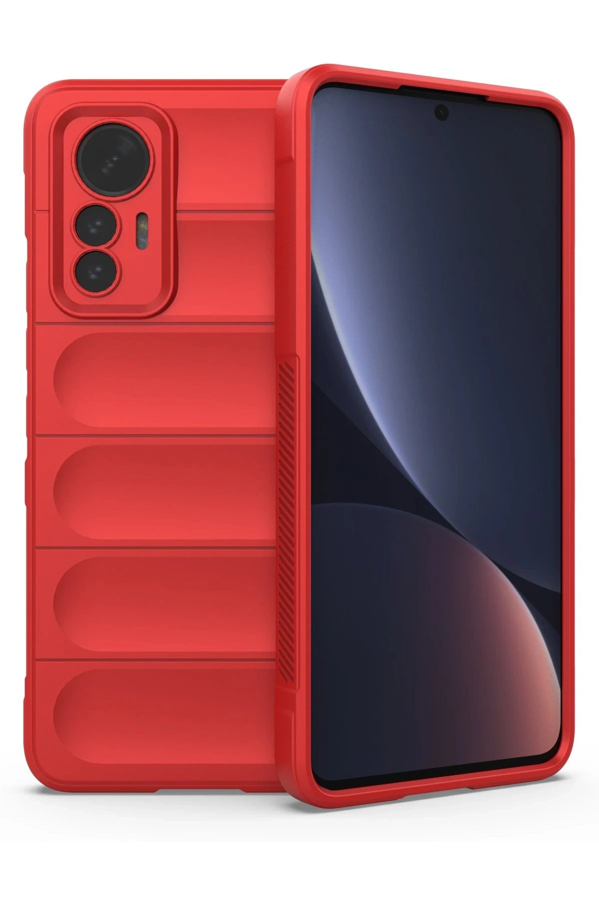 Newface Xiaomi Mi 12 Lite Kılıf Optimum Silikon - Kırmızı