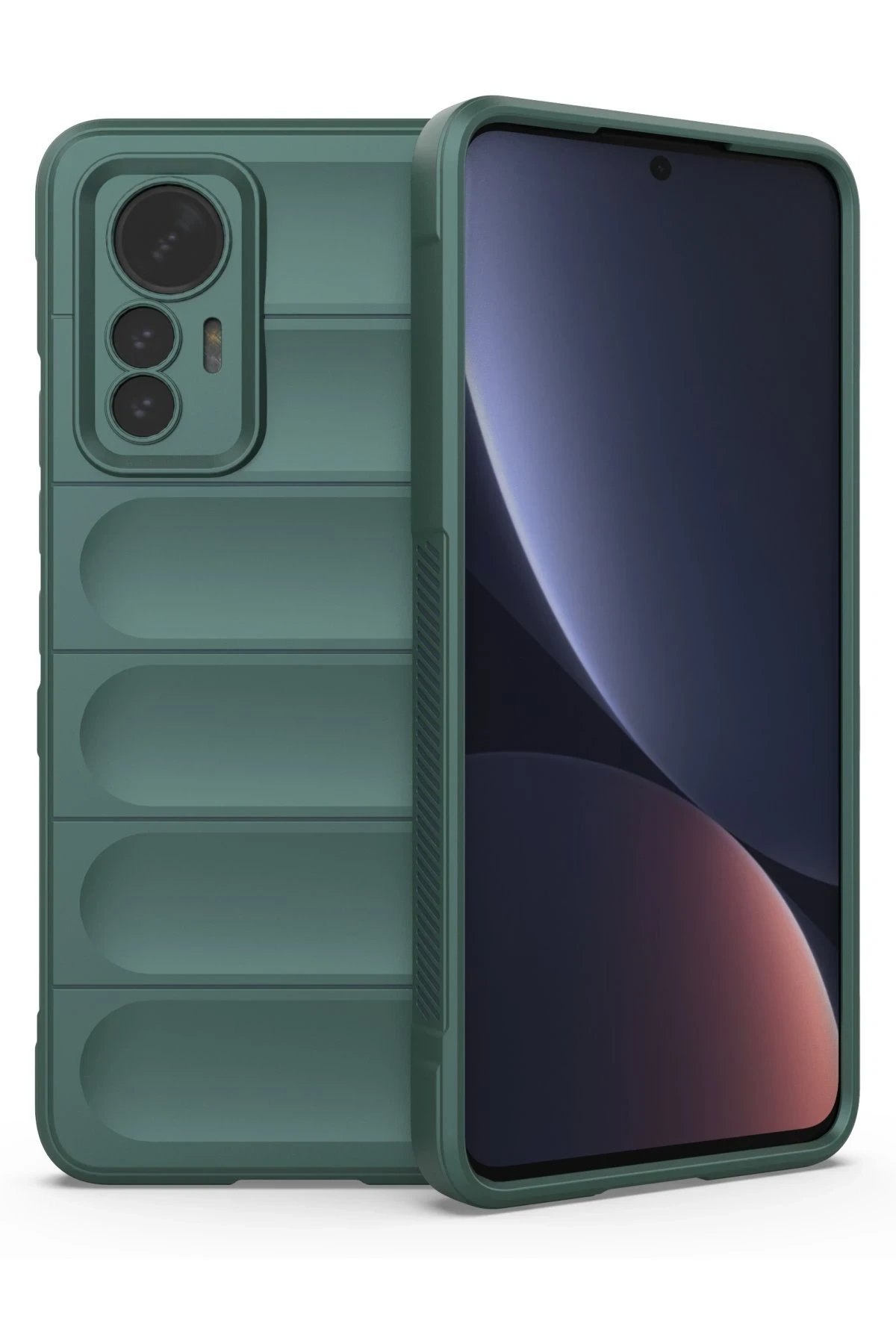 Newface Xiaomi Mi 12 Lite Kılıf Optimum Silikon - Koyu Yeşil