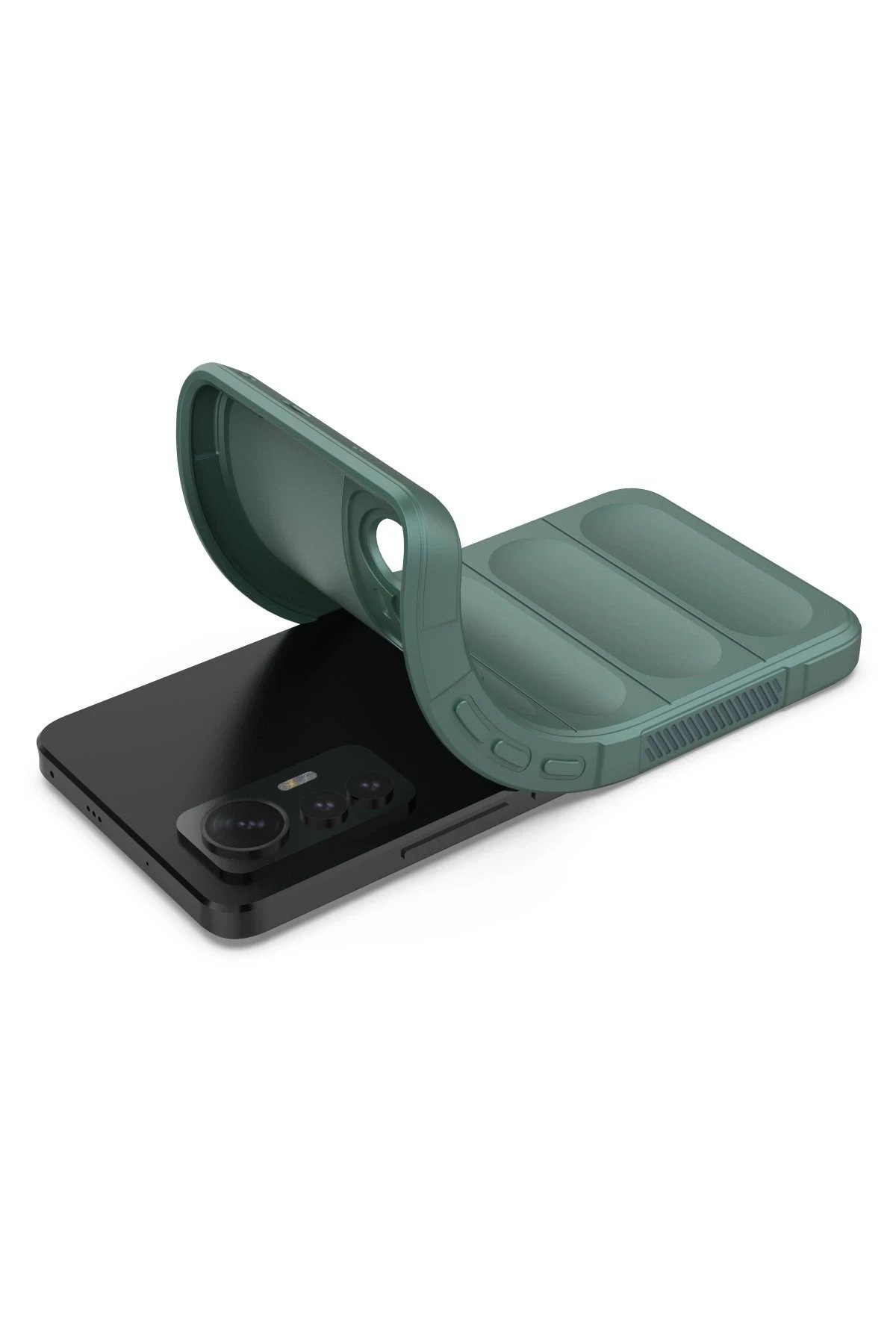 Newface Xiaomi Mi 12 Lite Kılıf Optimum Silikon - Koyu Yeşil