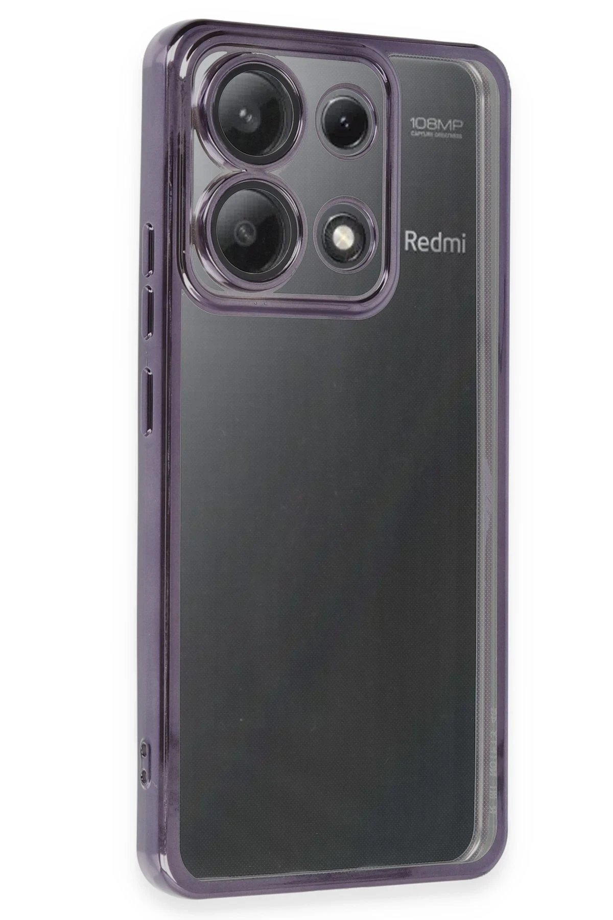 Newface Xiaomi Poco X6 Kılıf Razer Lensli Silikon - Mor