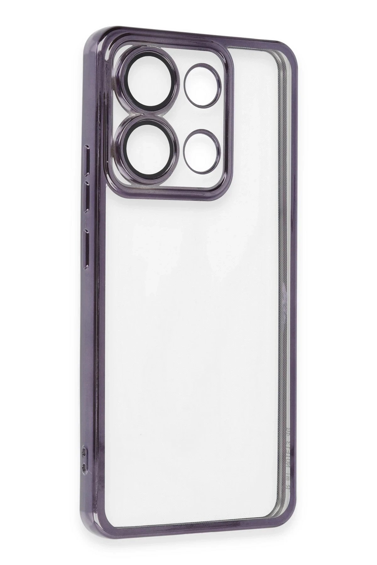 Newface Xiaomi Poco X6 Kılıf Razer Lensli Silikon - Mor