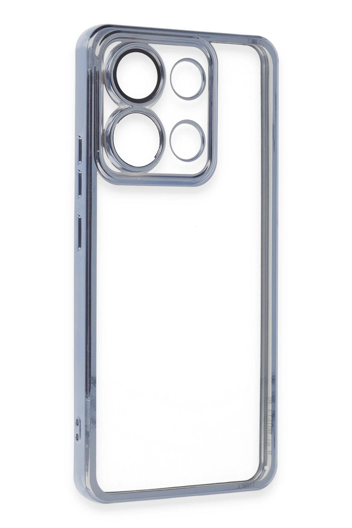 Newface Xiaomi Poco X6 Kılıf Razer Lensli Silikon - Açık Mavi