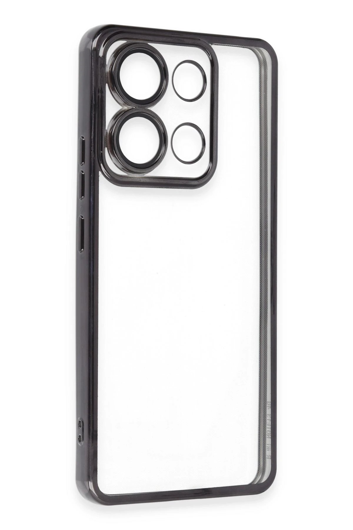 Newface Xiaomi Poco X6 Pro Kılıf Razer Lensli Silikon - Siyah