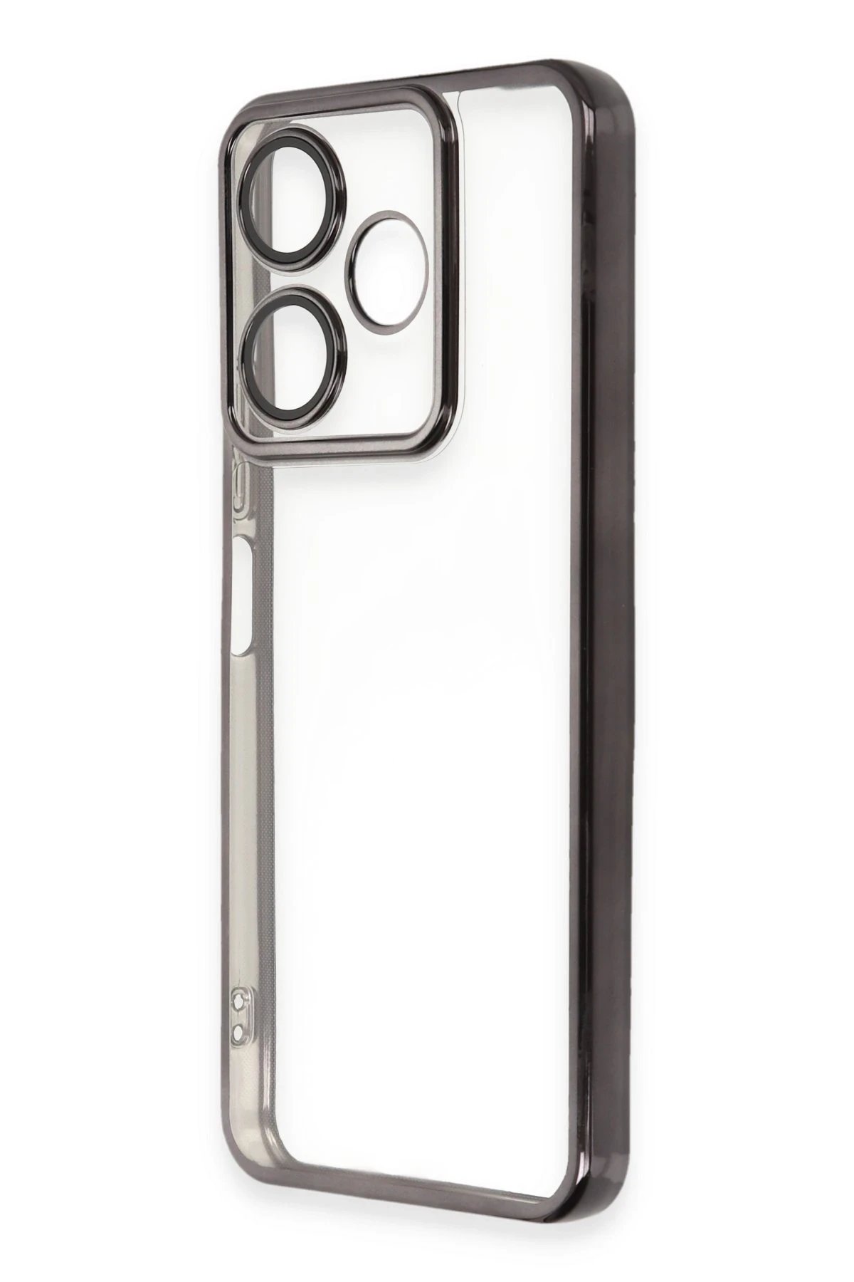 Newface Xiaomi Redmi 13 4G Kılıf Razer Lensli Silikon - Siyah