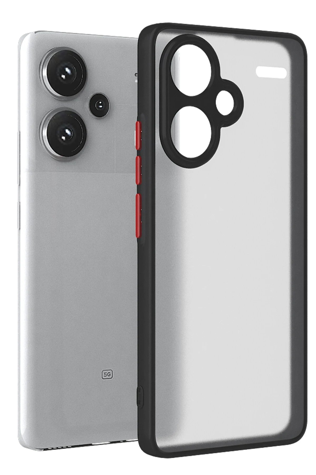 Newface Xiaomi Redmi Note 13 Pro Plus Kılıf Montreal Silikon Kapak - Siyah