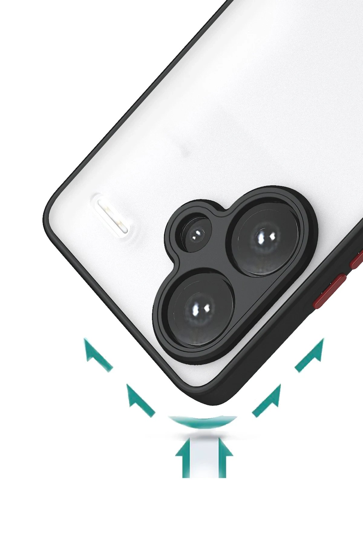 Newface Xiaomi Redmi Note 13 Pro Plus Kılıf Montreal Silikon Kapak - Siyah