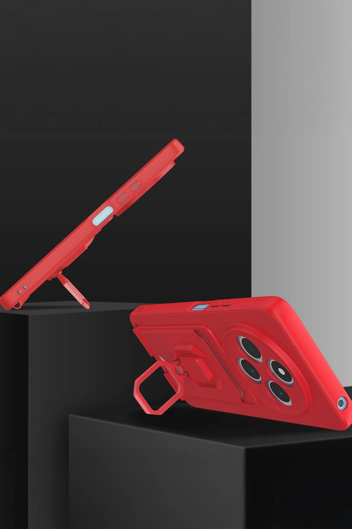 Newface Xiaomi Redmi 14C Kılıf Zuma Kartvizitli Yüzüklü Silikon - Lila