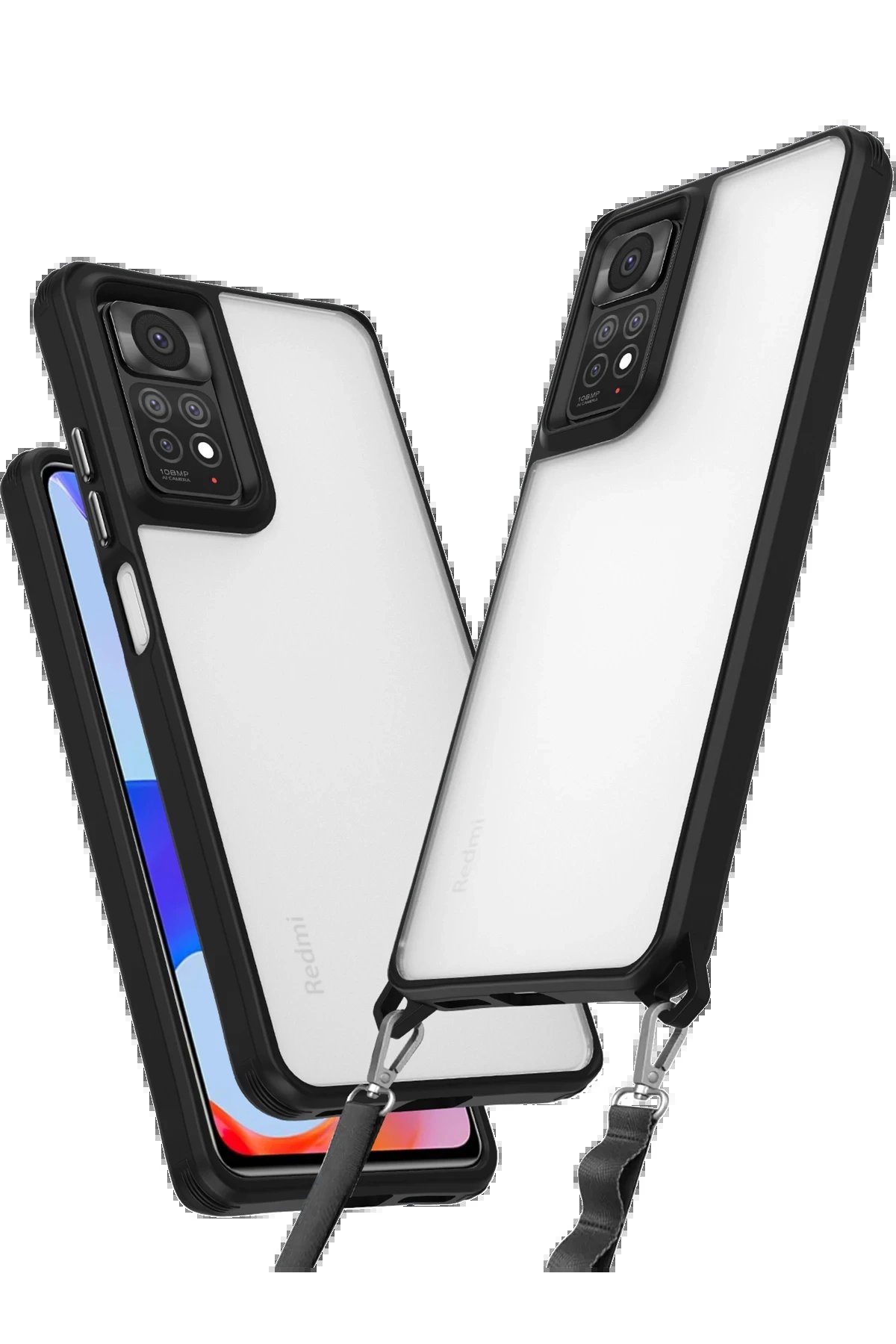 Newface Xiaomi Redmi Note 11 Pro Kılıf Penta Silikon Kılıf - Siyah