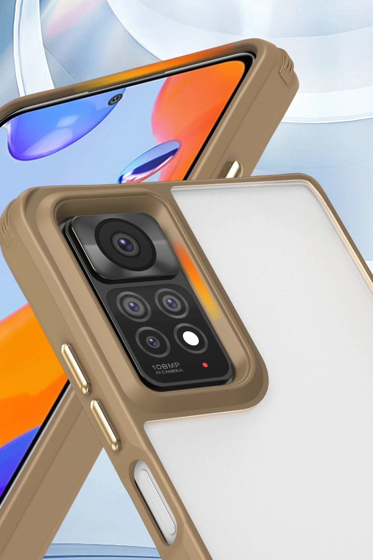 Newface Xiaomi Redmi Note 11 Pro Kılıf Penta Silikon Kılıf - Titan Gri