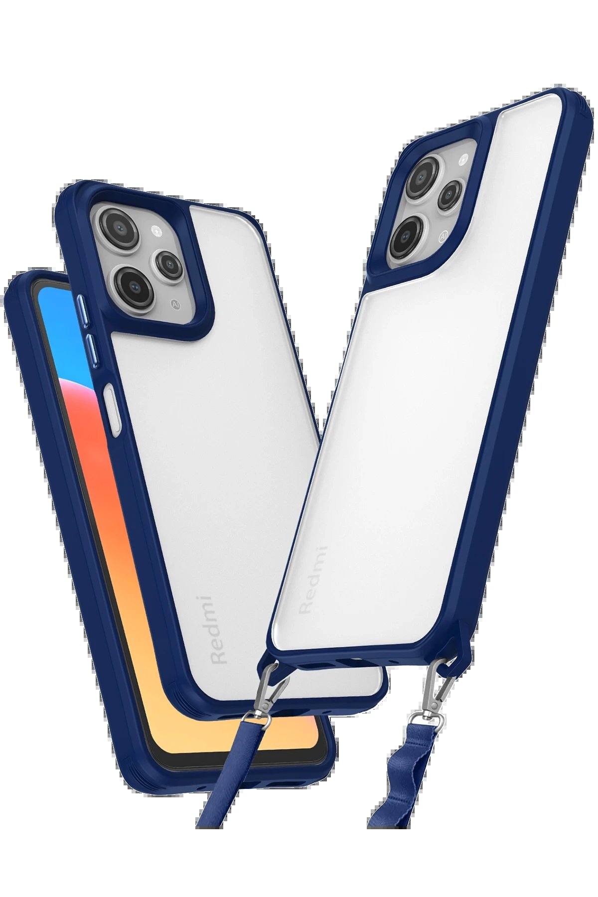 Newface Xiaomi Redmi 12 Kılıf Penta Silikon Kılıf - Lacivert