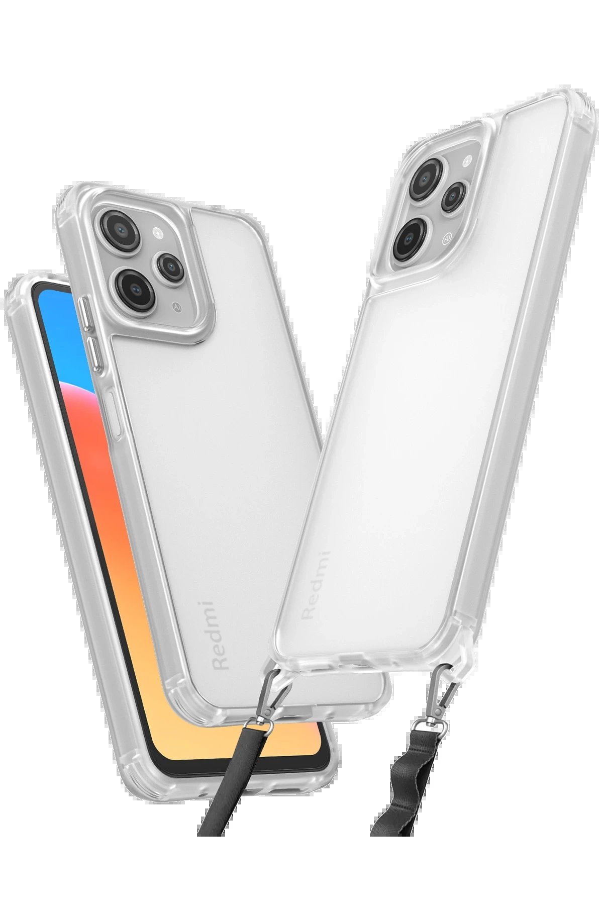 Newface Xiaomi Redmi 12 Kılıf Penta Silikon Kılıf - Şeffaf